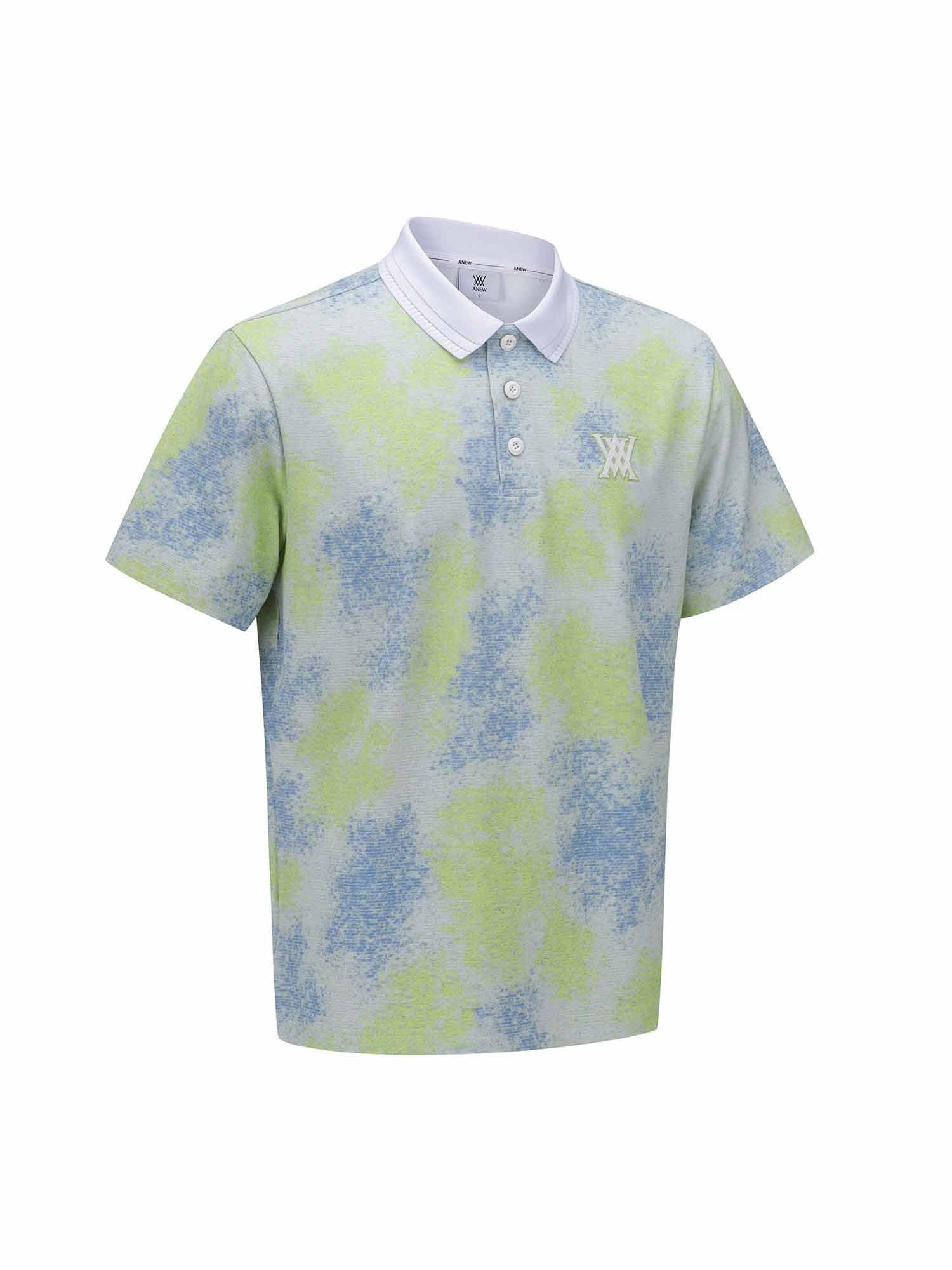 MEN SPRINKLED PATTERN SHORT T-SHIRT