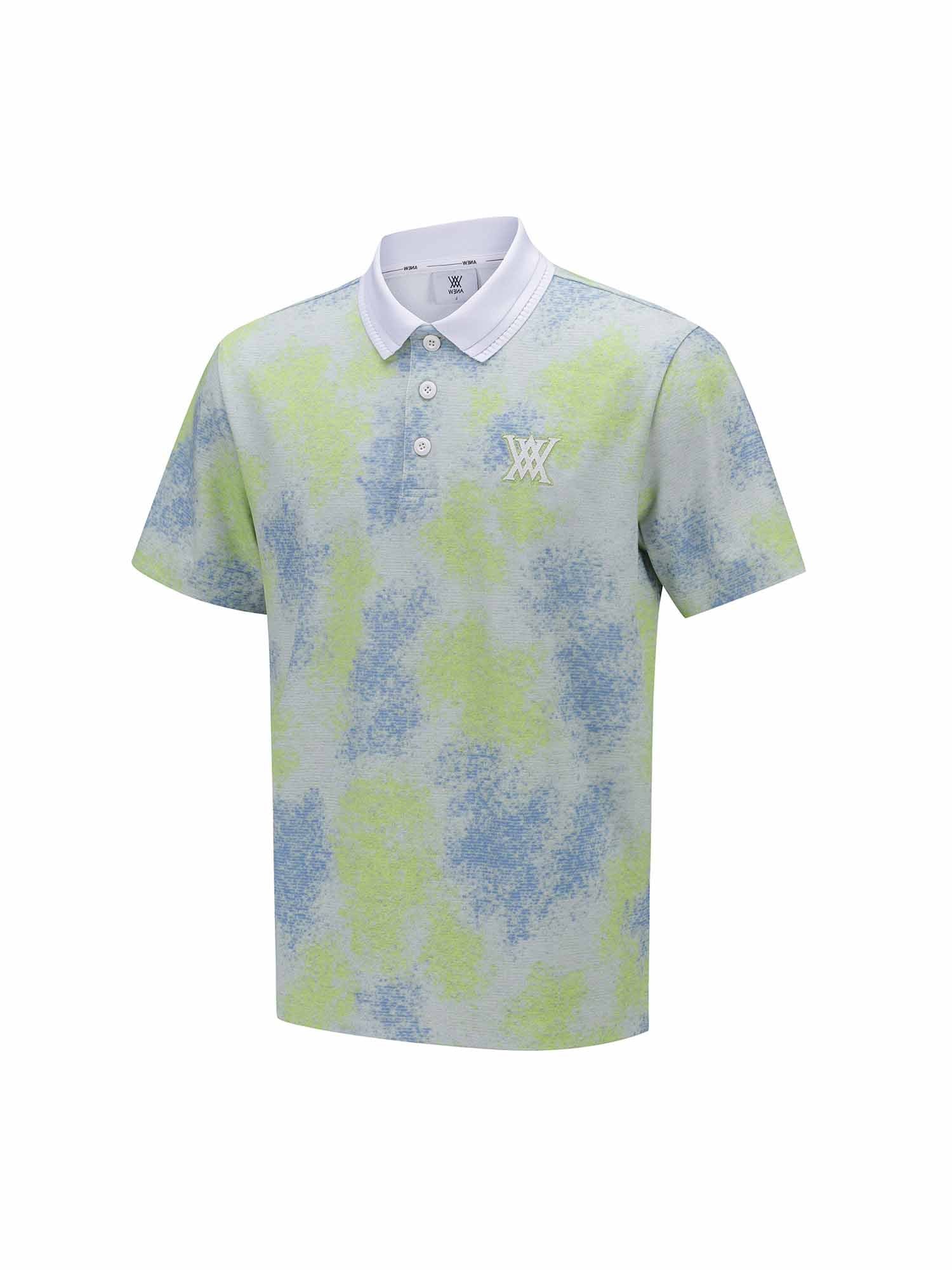 MEN SPRINKLED PATTERN SHORT T-SHIRT