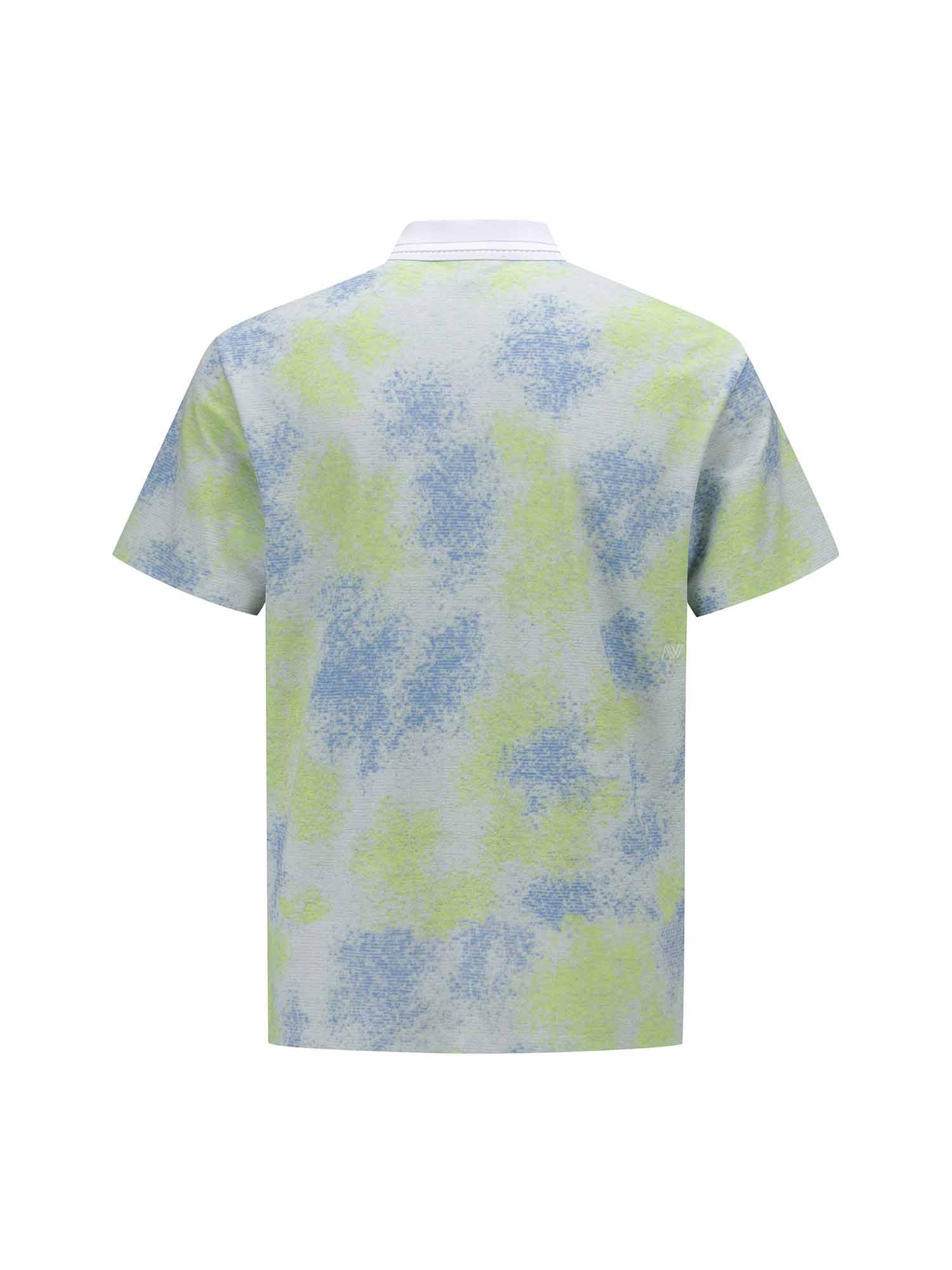 MEN SPRINKLED PATTERN SHORT T-SHIRT