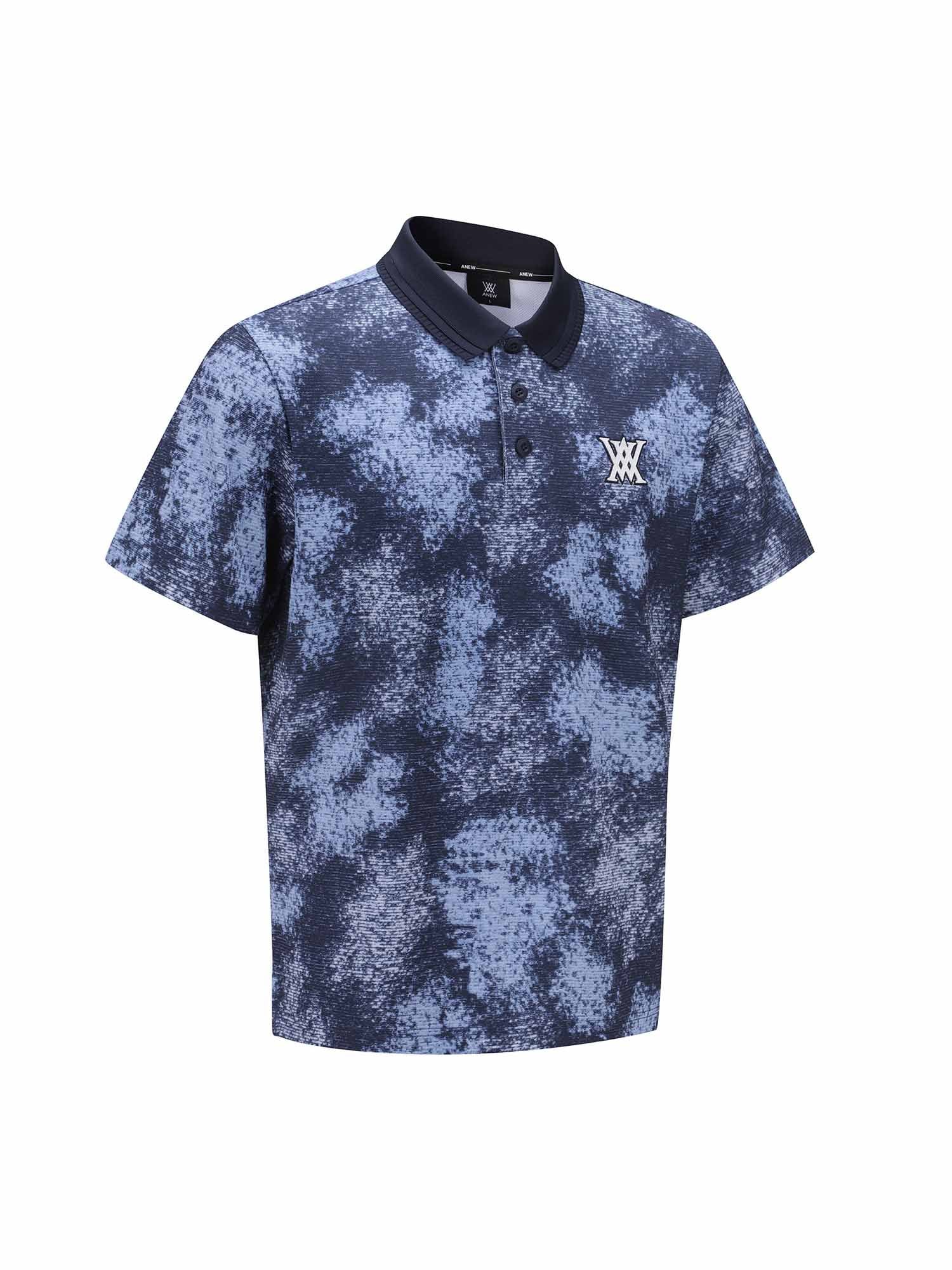MEN SPRINKLED PATTERN SHORT T-SHIRT