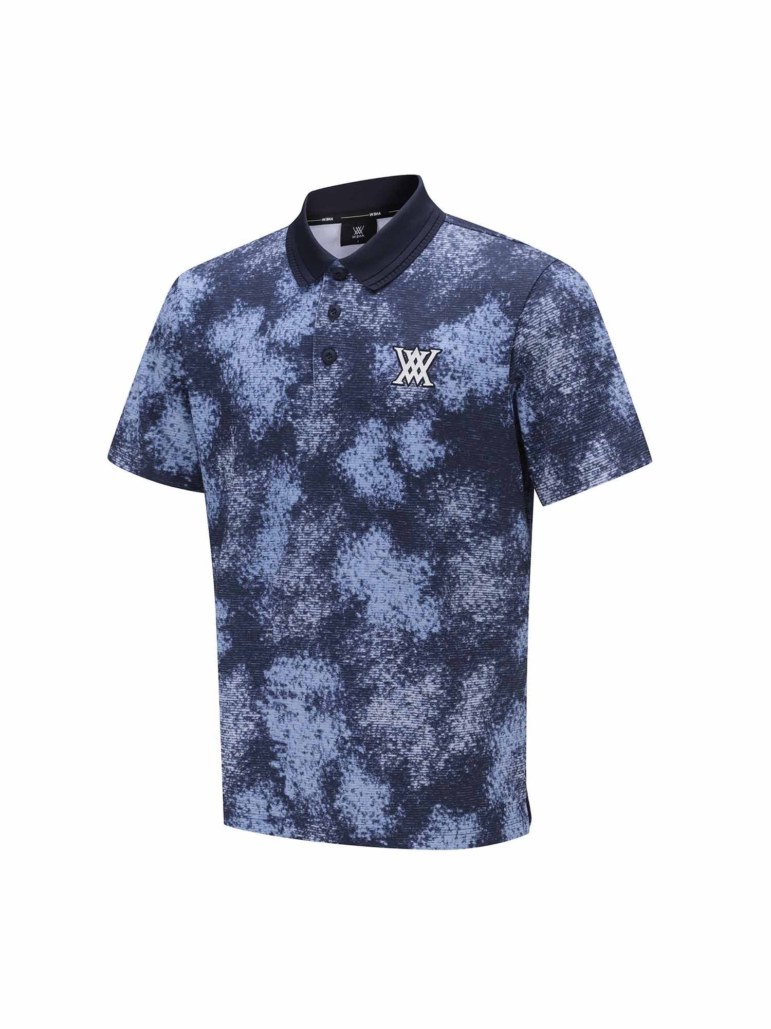 MEN SPRINKLED PATTERN SHORT T-SHIRT