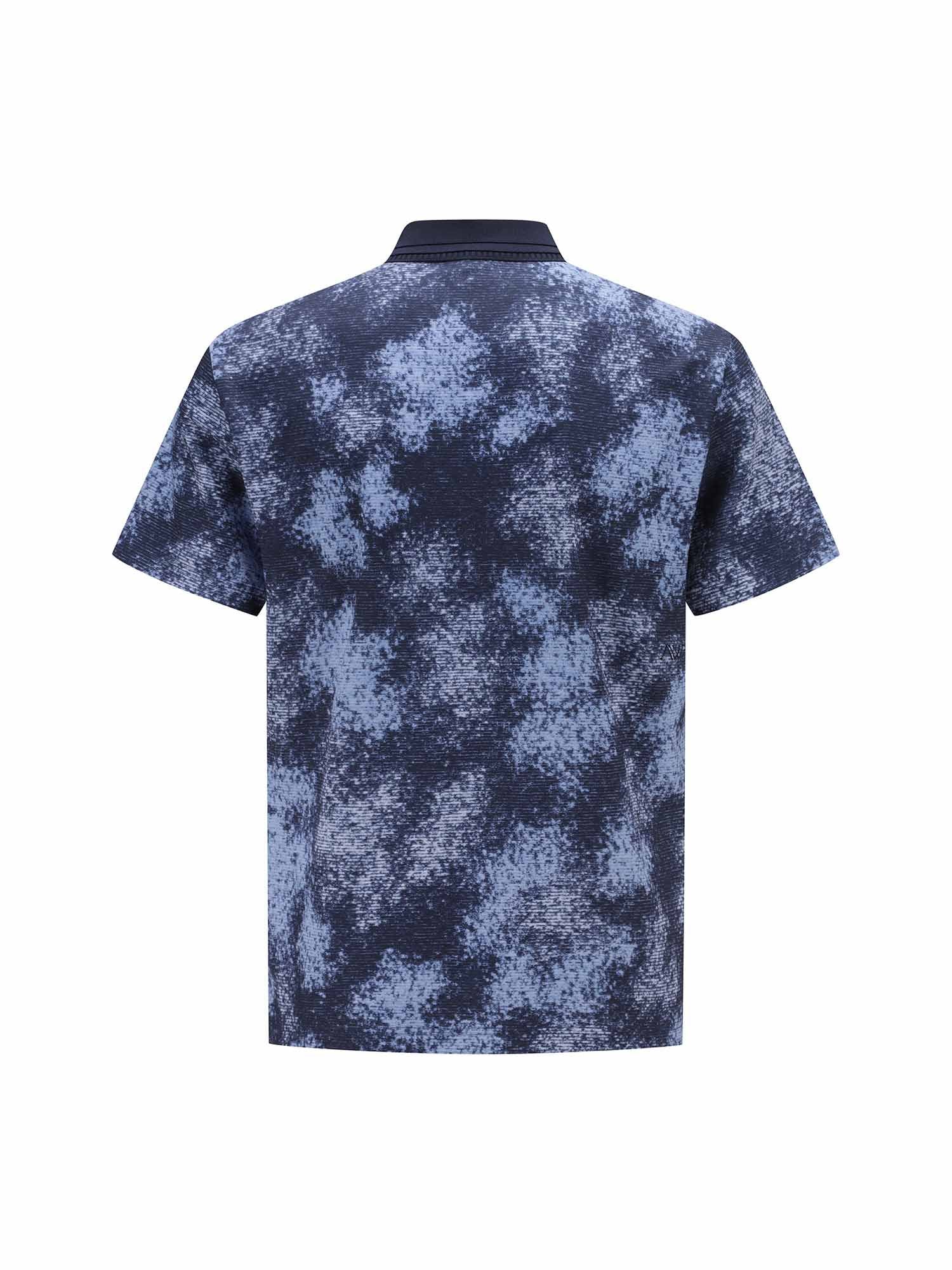 MEN SPRINKLED PATTERN SHORT T-SHIRT