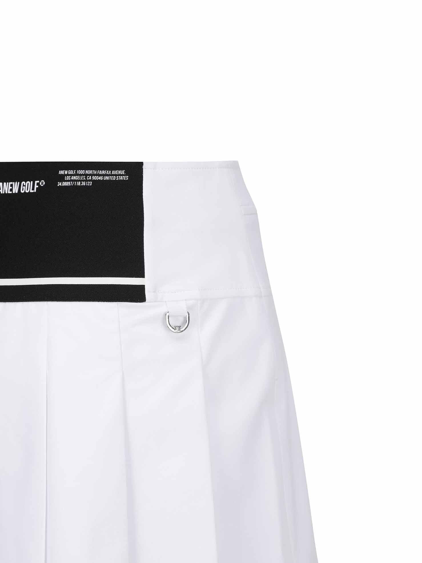 WOMEN LOGO BAND POINT PLEATS SQ