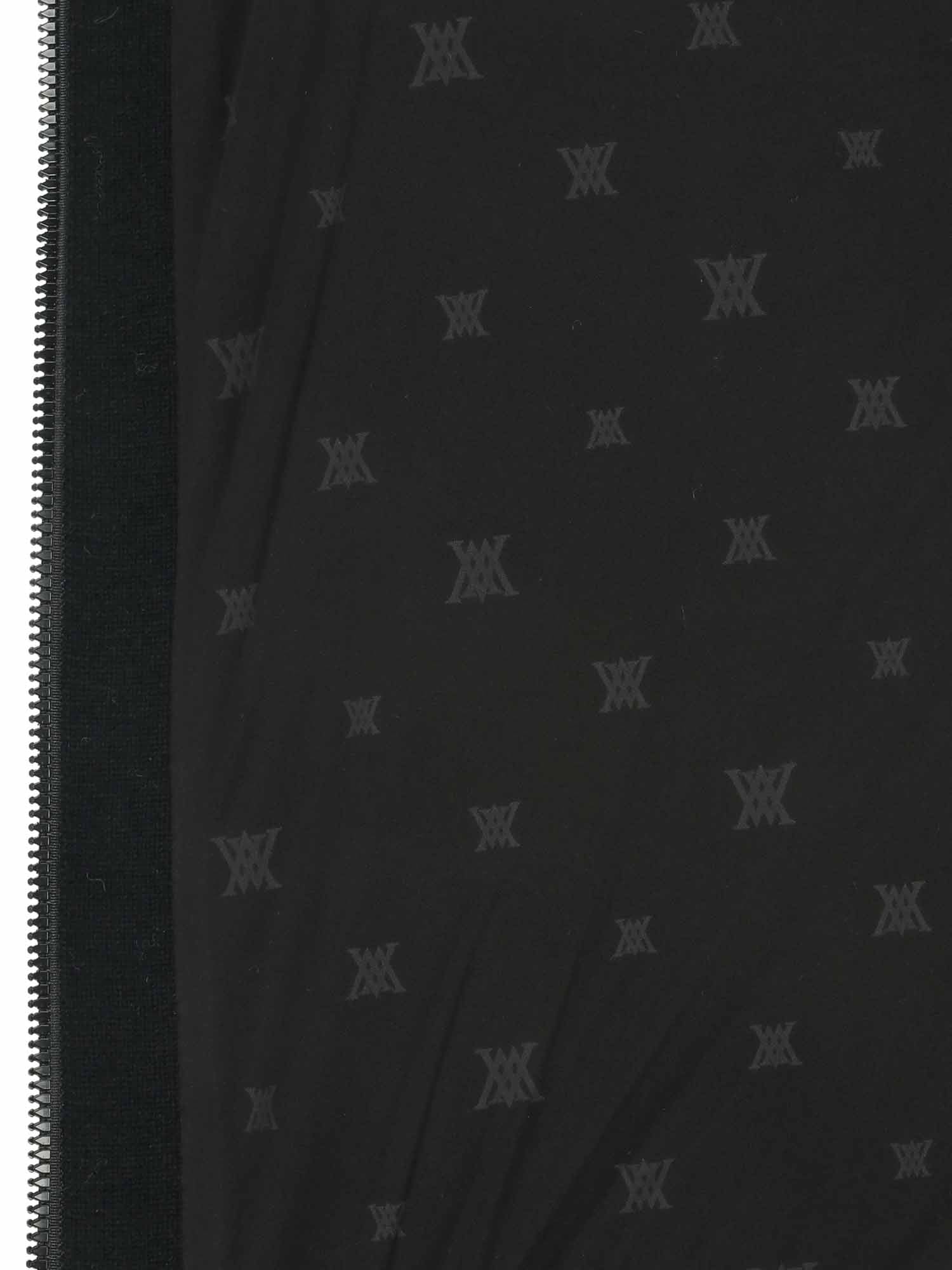 MEN BIG LOGO INTARSIA WIND BLOCK ZIP-UP CARDICAN