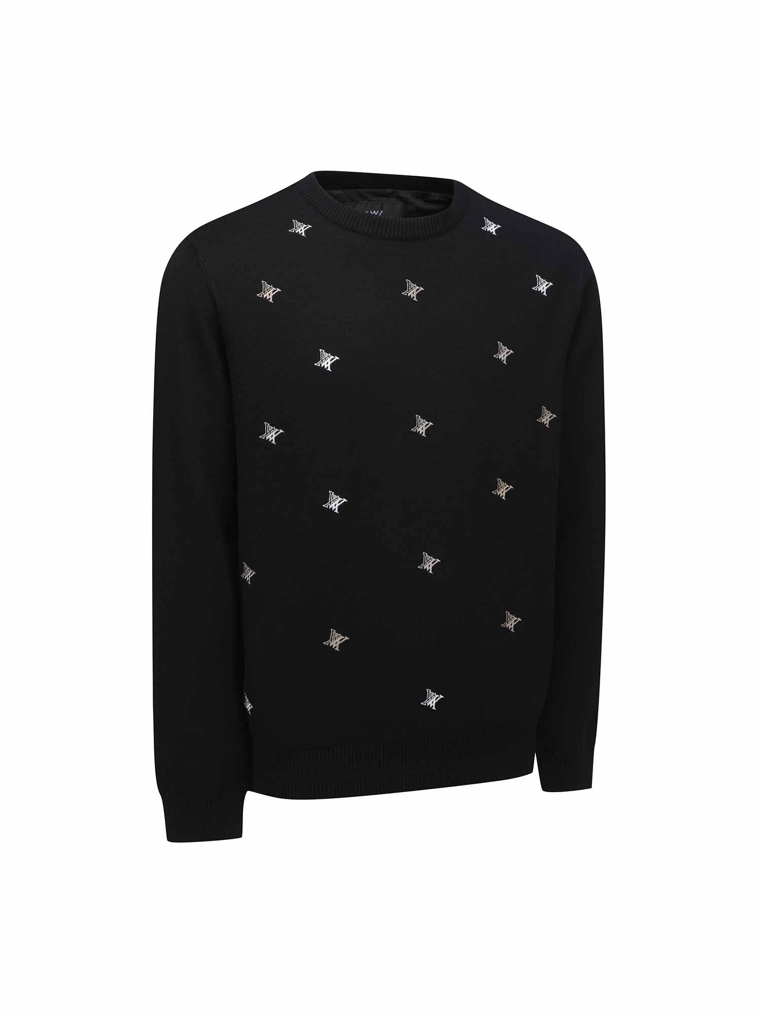 MEN LOGO PATTERN WIND BLOCK PULLOVER