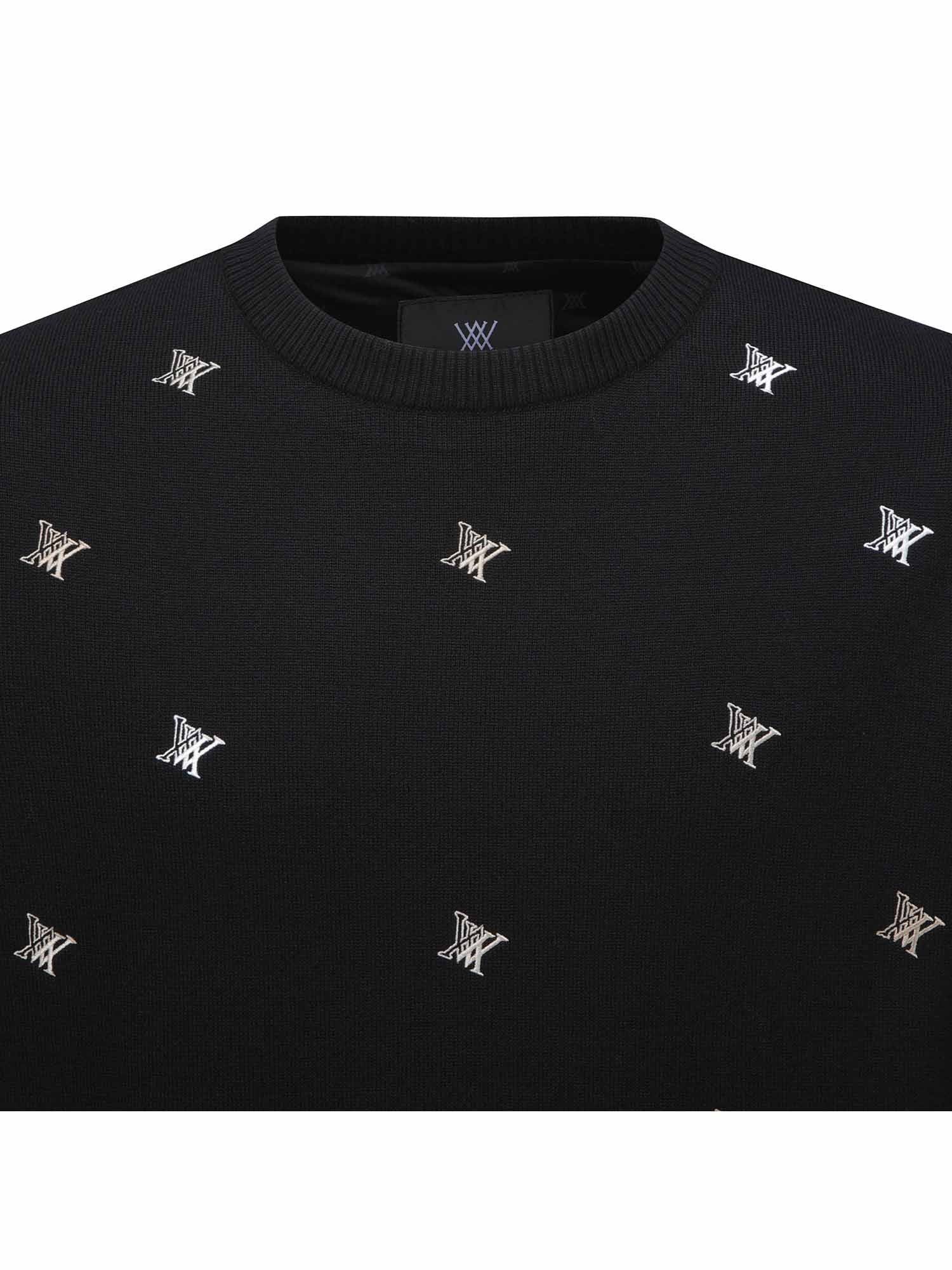 MEN LOGO PATTERN WIND BLOCK PULLOVER
