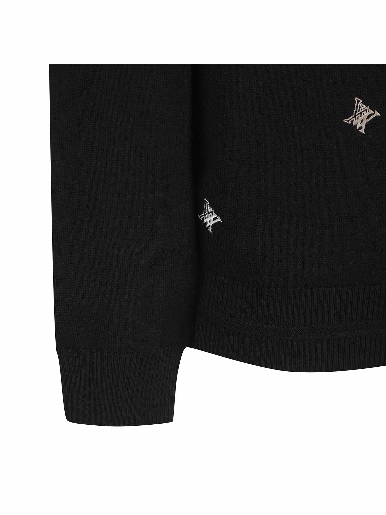 MEN LOGO PATTERN WIND BLOCK PULLOVER