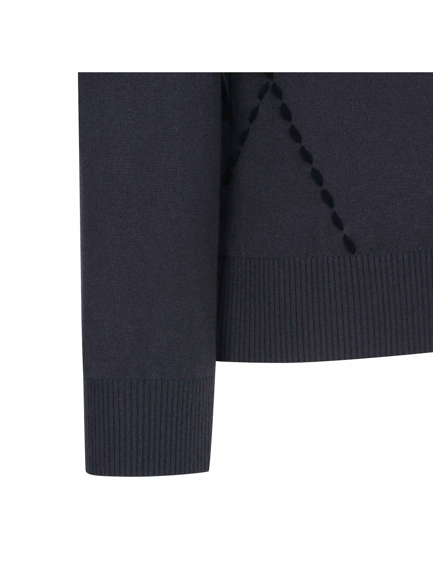 MEN HANDLE CHAIN EMBROIDERY PULLOVER