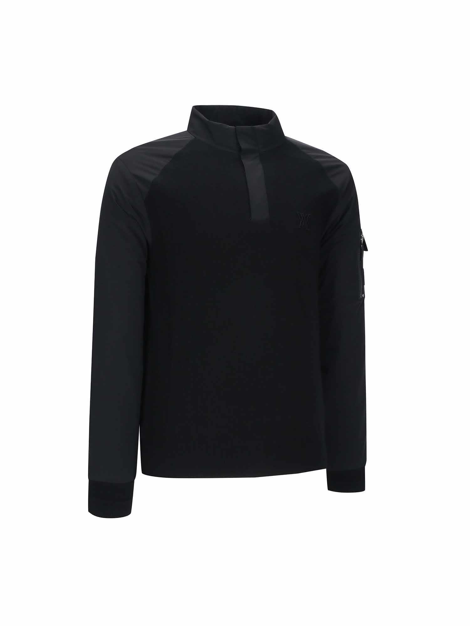 MEN PERFORMANCE WIND BLOCK HYBRID PULLOVER