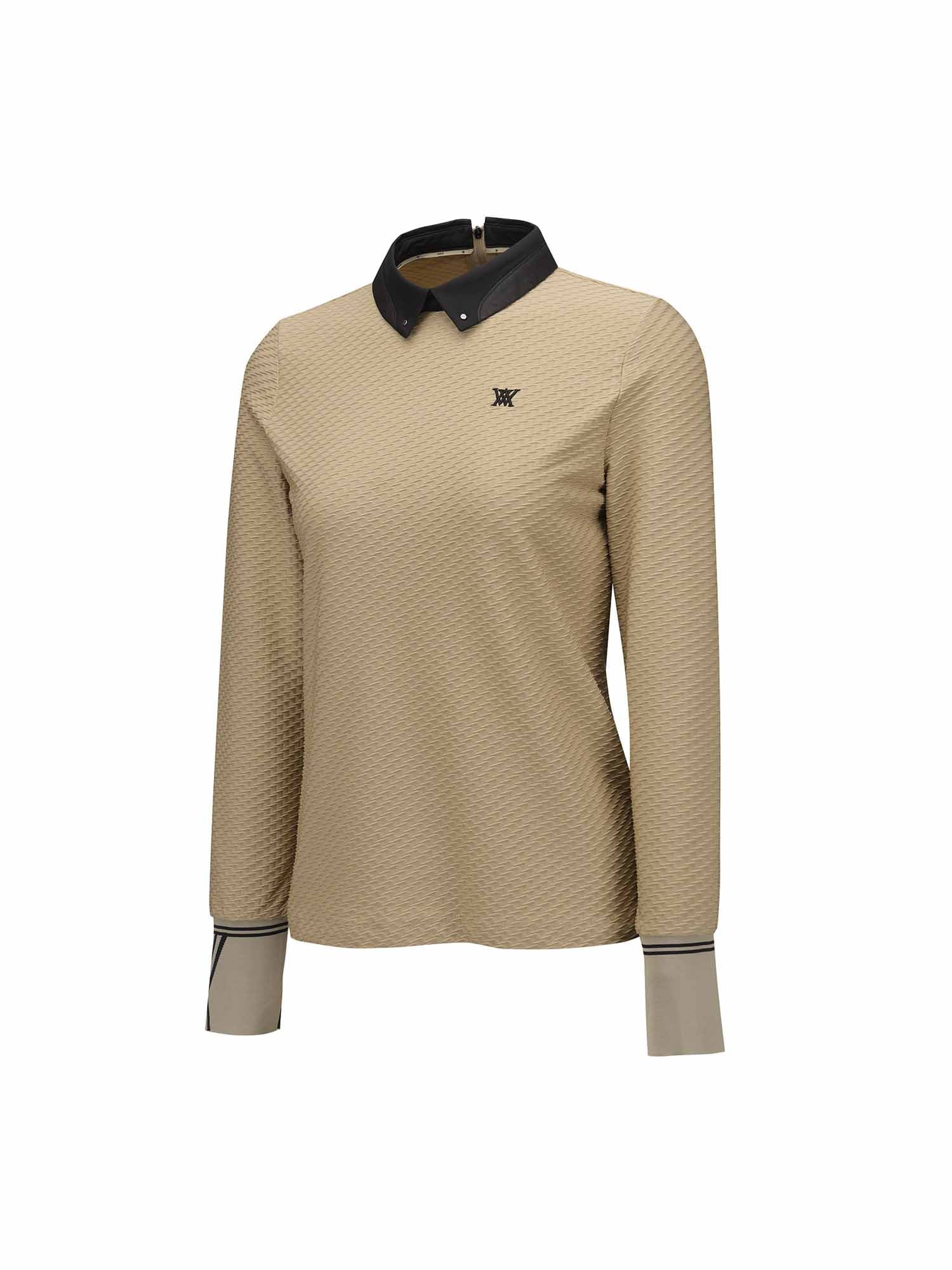 WOMEN FA BACK ZIP LONG T-SHIRT