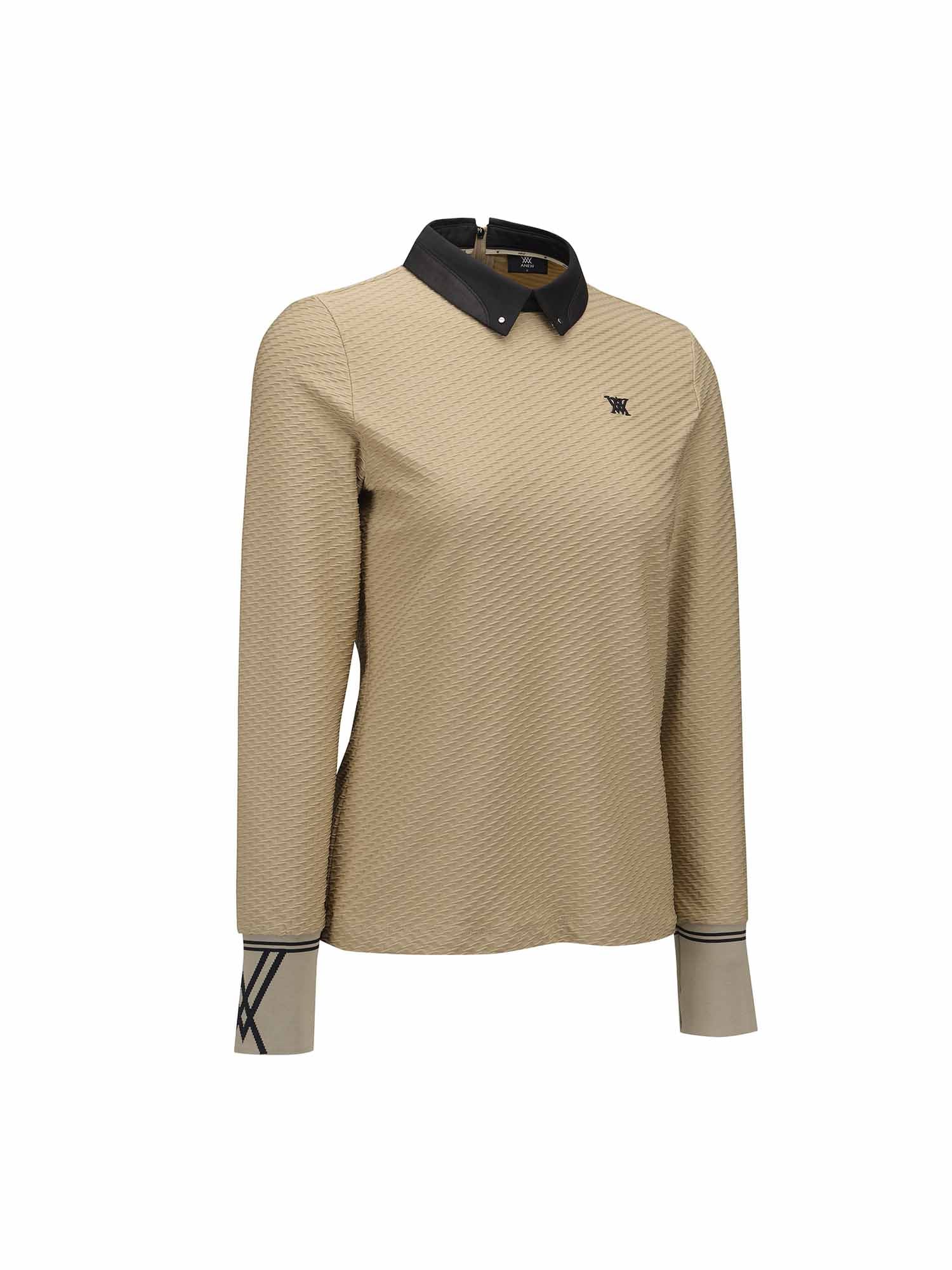 WOMEN FA BACK ZIP LONG T-SHIRT
