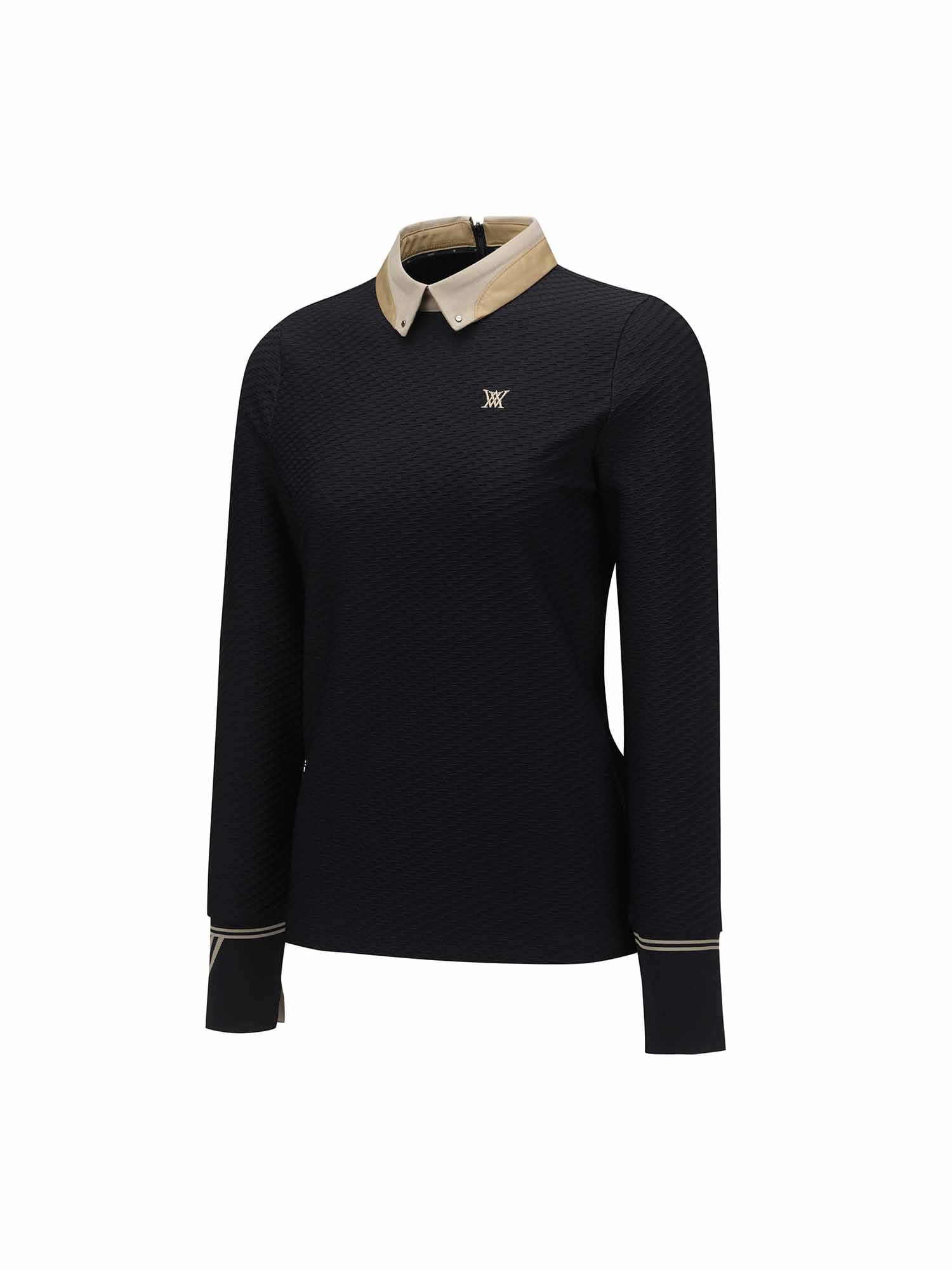 WOMEN FA BACK ZIP LONG T-SHIRT