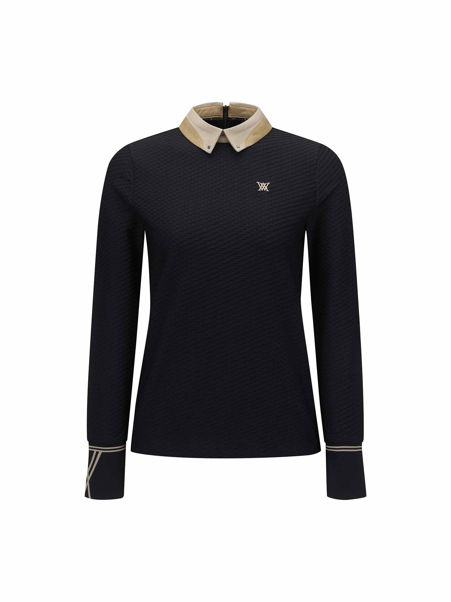WOMEN FA BACK ZIP LONG T-SHIRT