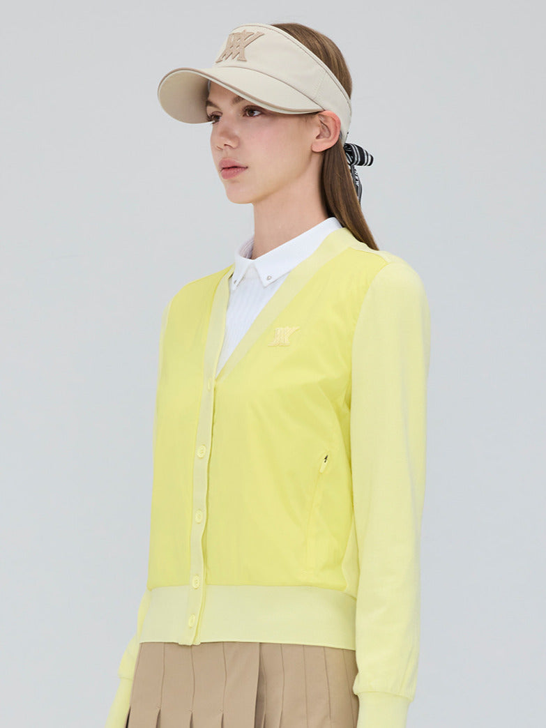 WOMEN LINE BLOCK BUTTON JACKET