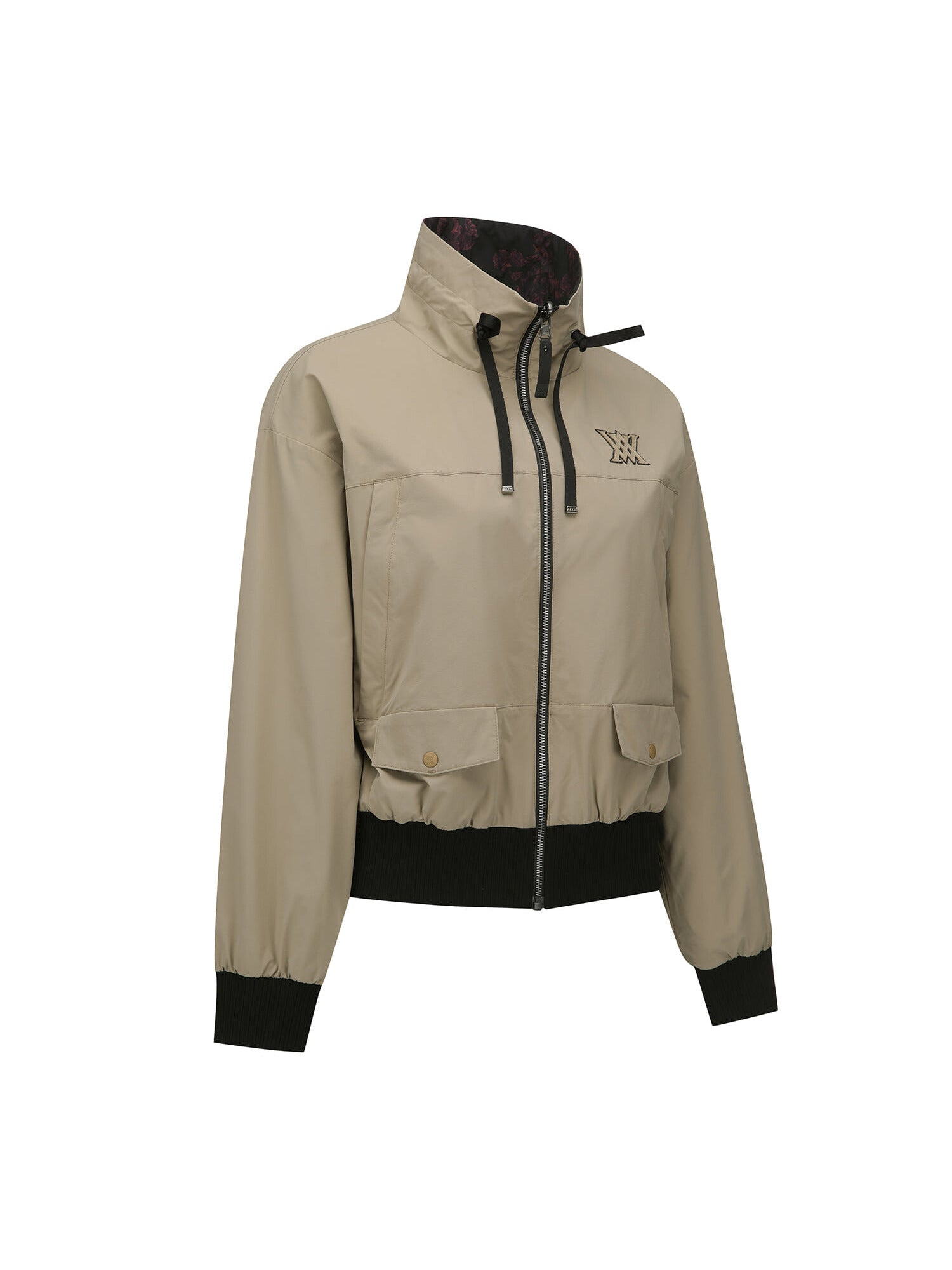 WOMEN FA FLOWER PATTERN REVERSIBLE JACKET