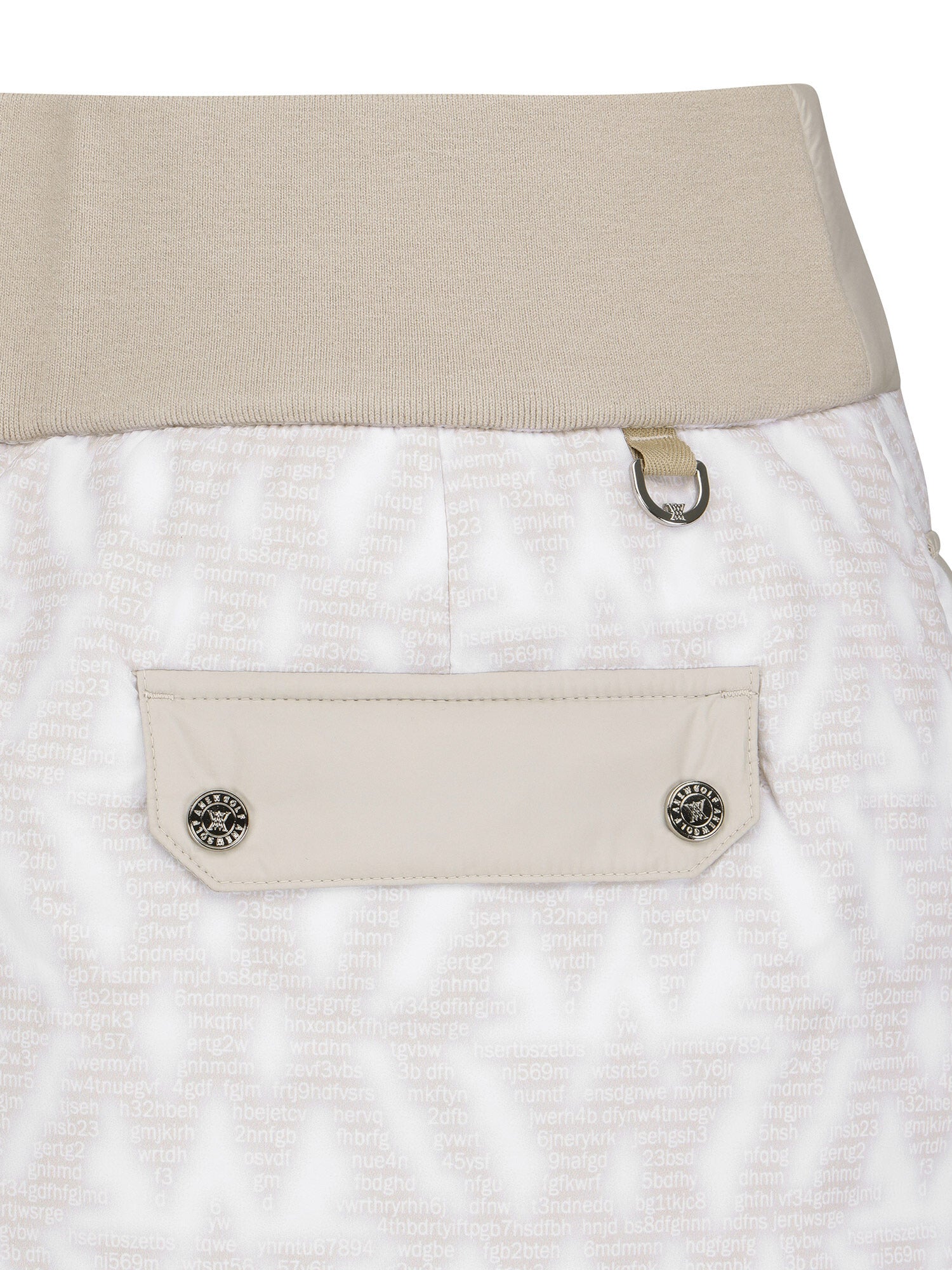WOMEN WI LOGO PATTERN PADDED SKIRT