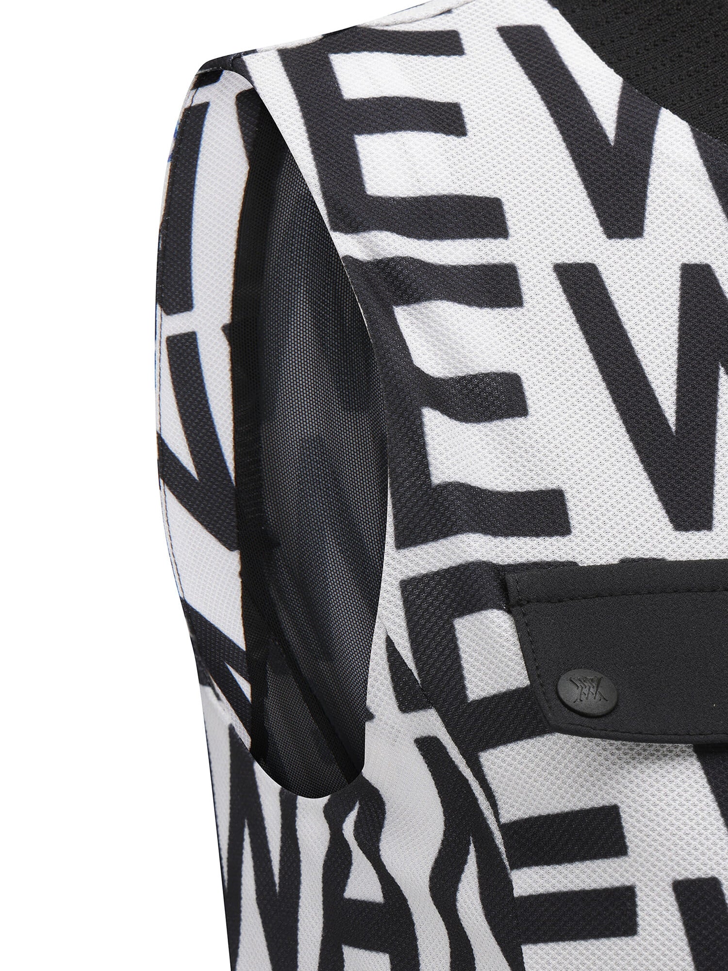 WOMEN SM LOGO PATTERN SLEEVELESS ONEPEICE