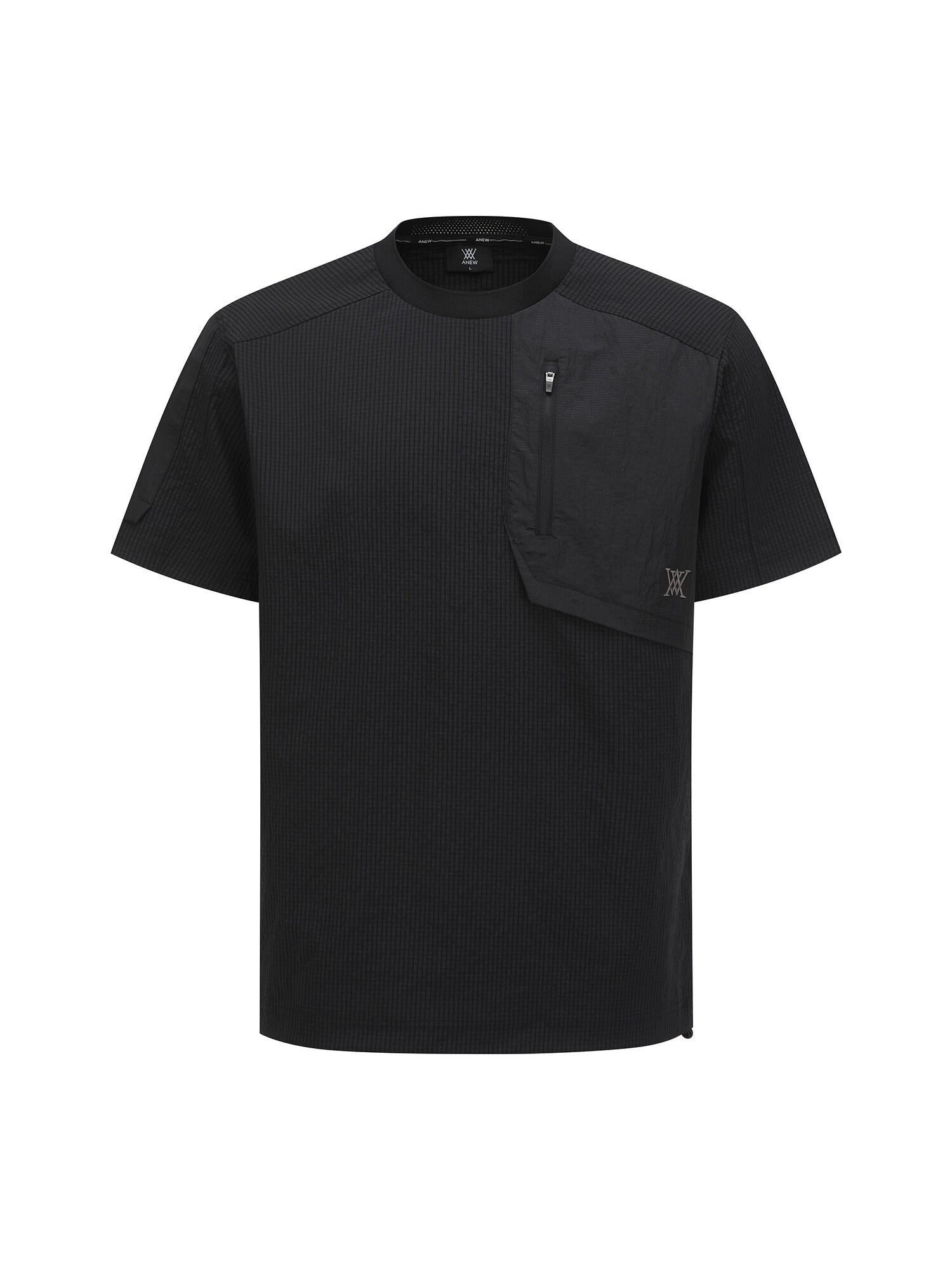 MEN SM WOOVEN ROUND SHORT T-SHIRT