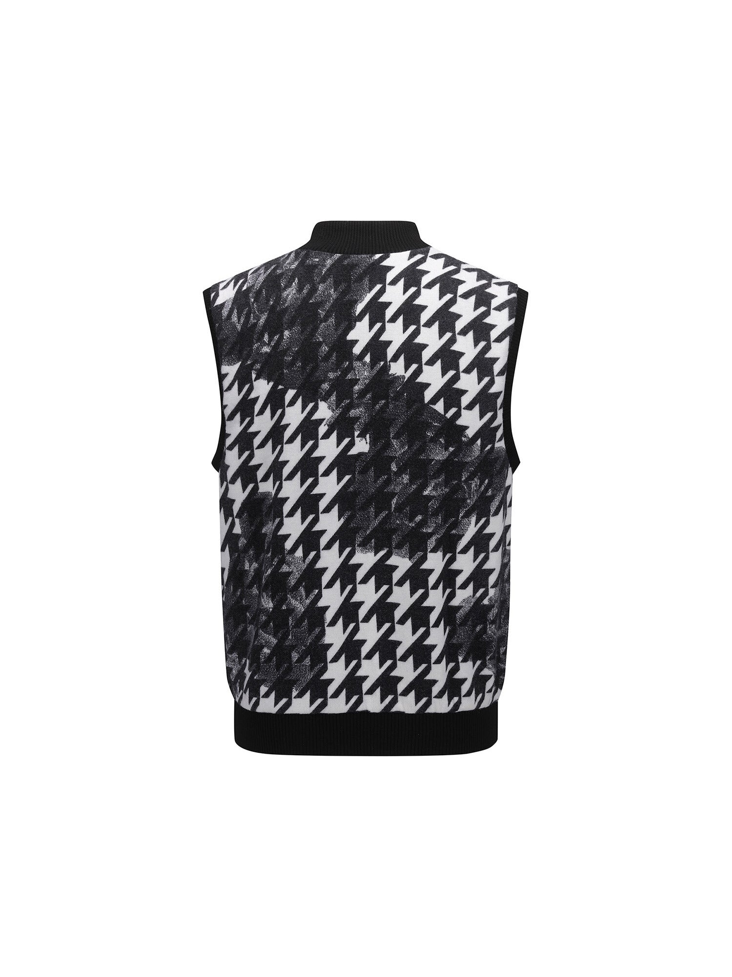 MEN FA PATTERN REVERSIBLE KNIT VEST