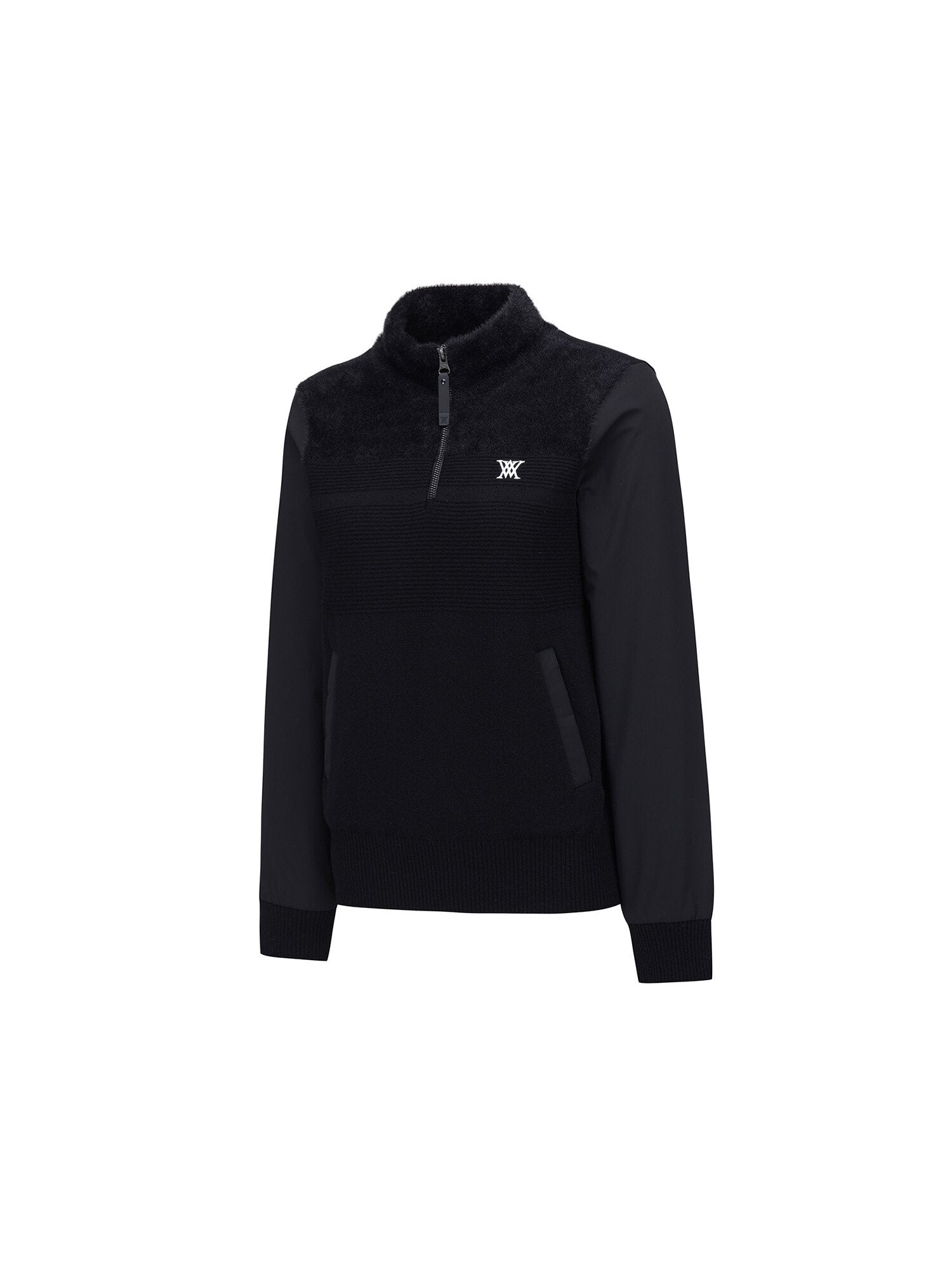 WOMEN WI HALF ZIP SWEATER