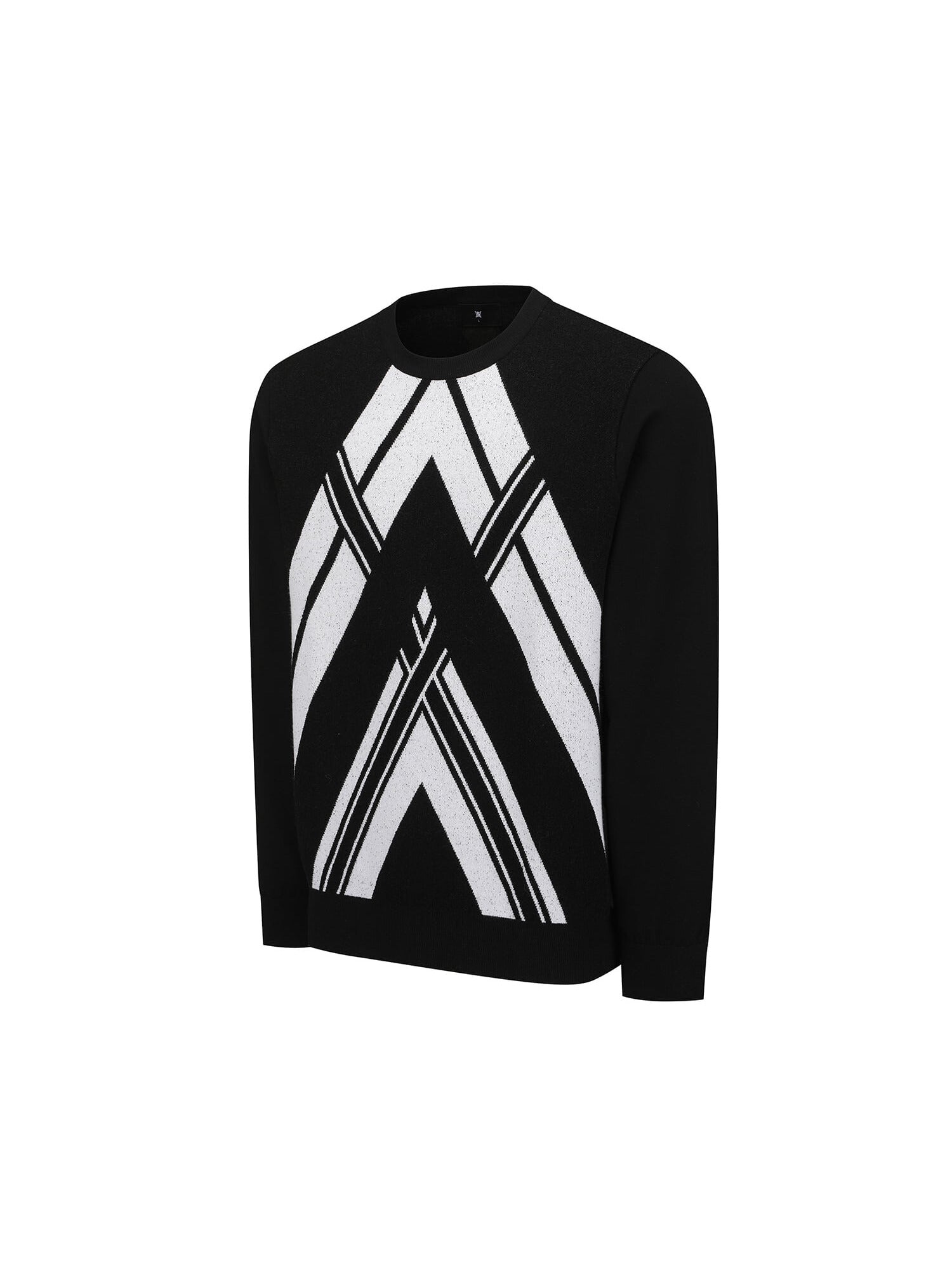 MEN LINE POINT ROUND SWEATER