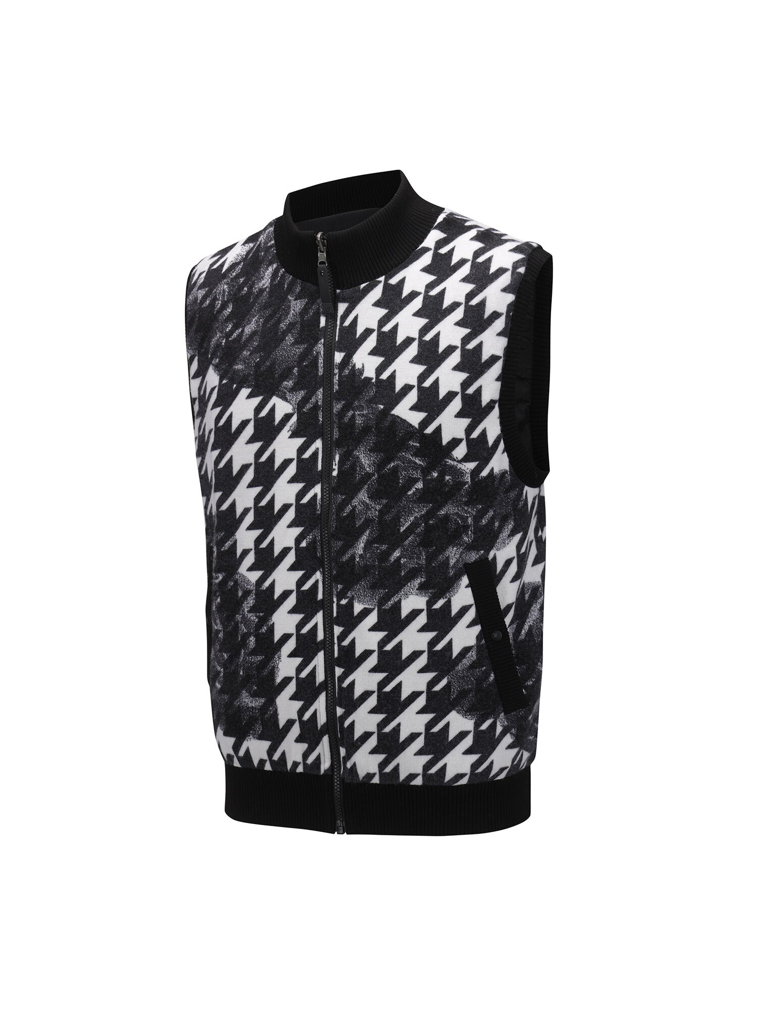 MEN FA PATTERN REVERSIBLE KNIT VEST