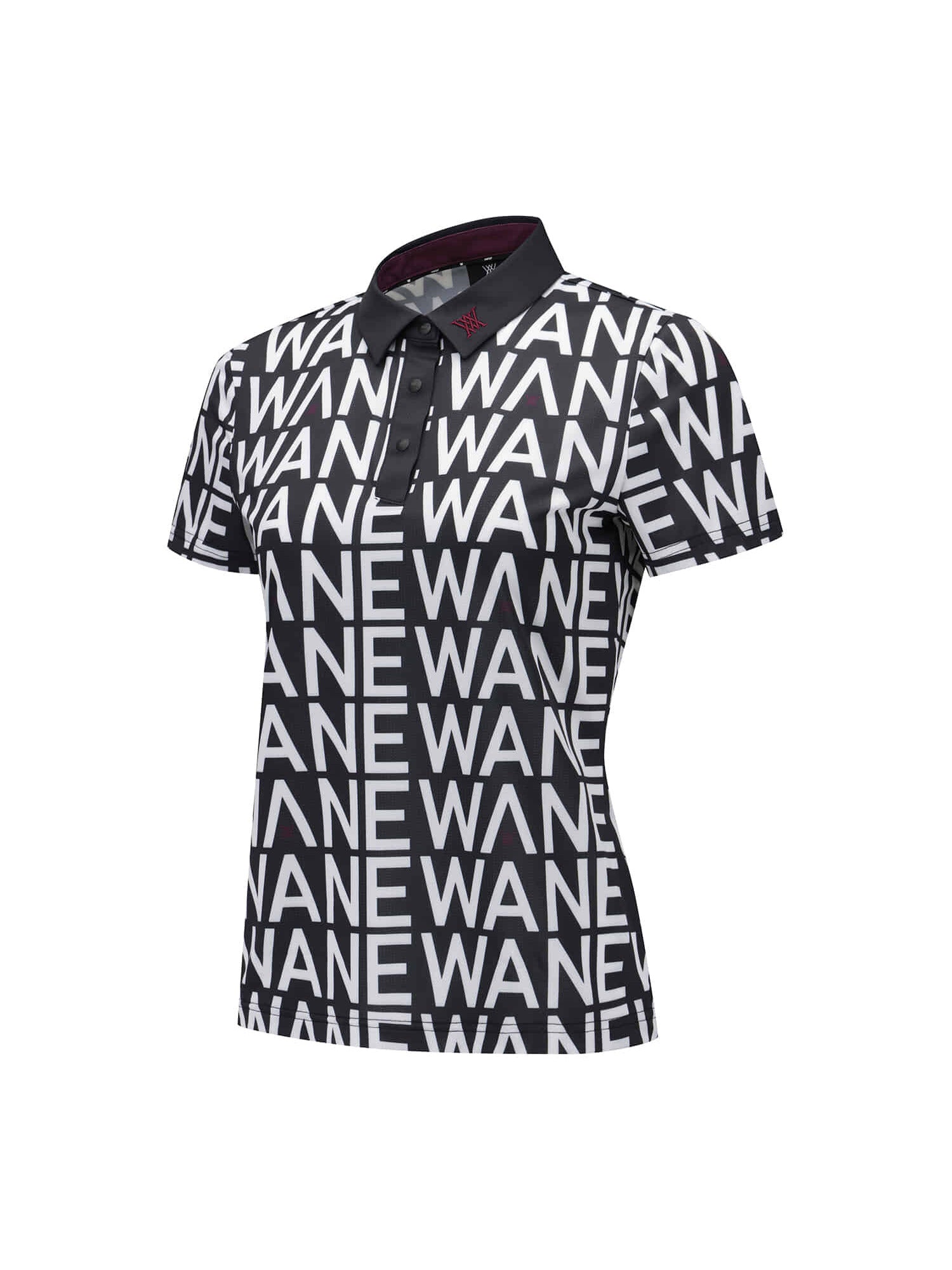 WOMEN SM LOGO PATTERN SHORT T-SHIRT