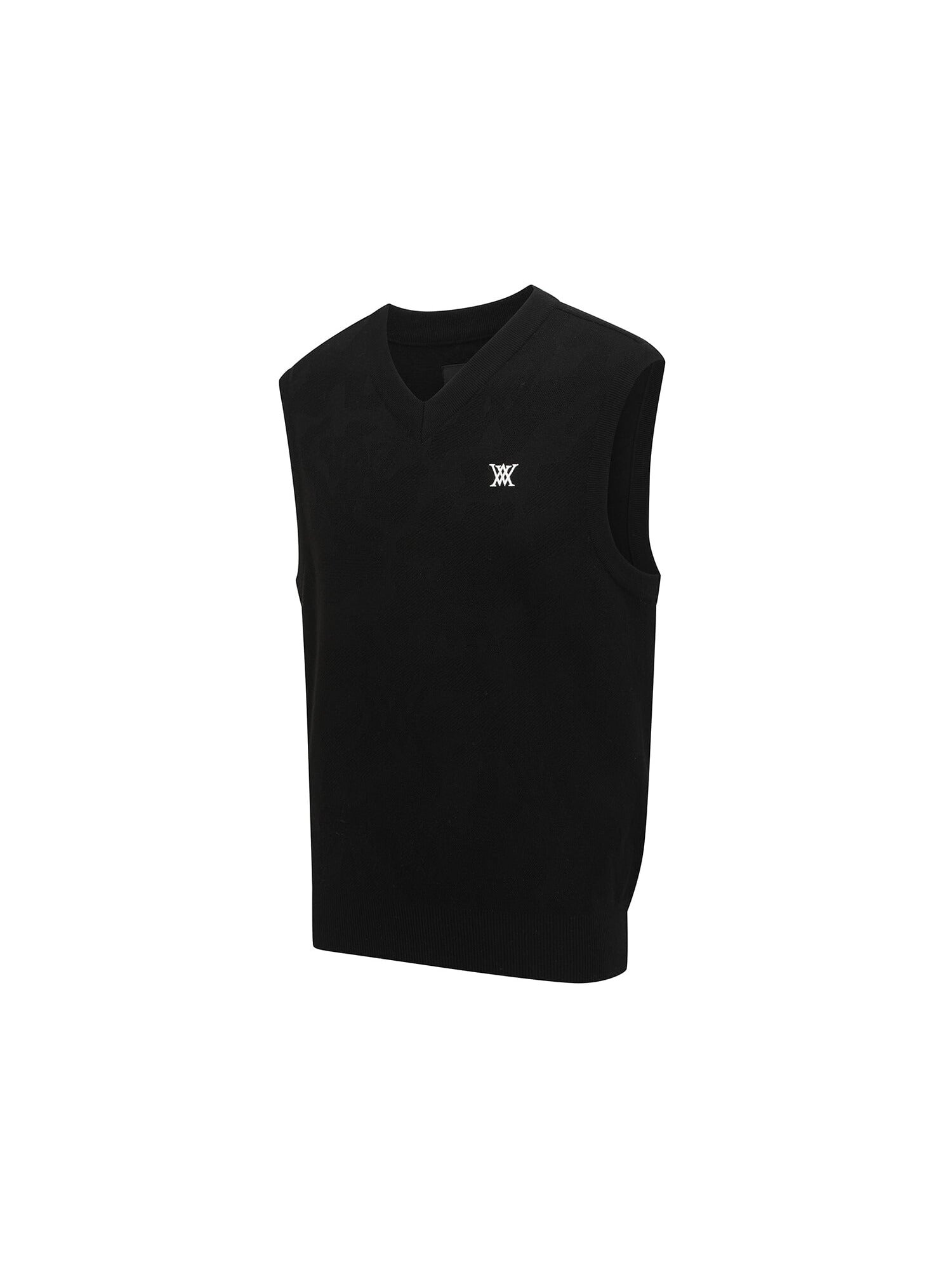 MEN CAMO JACQUARD KNIT VEST