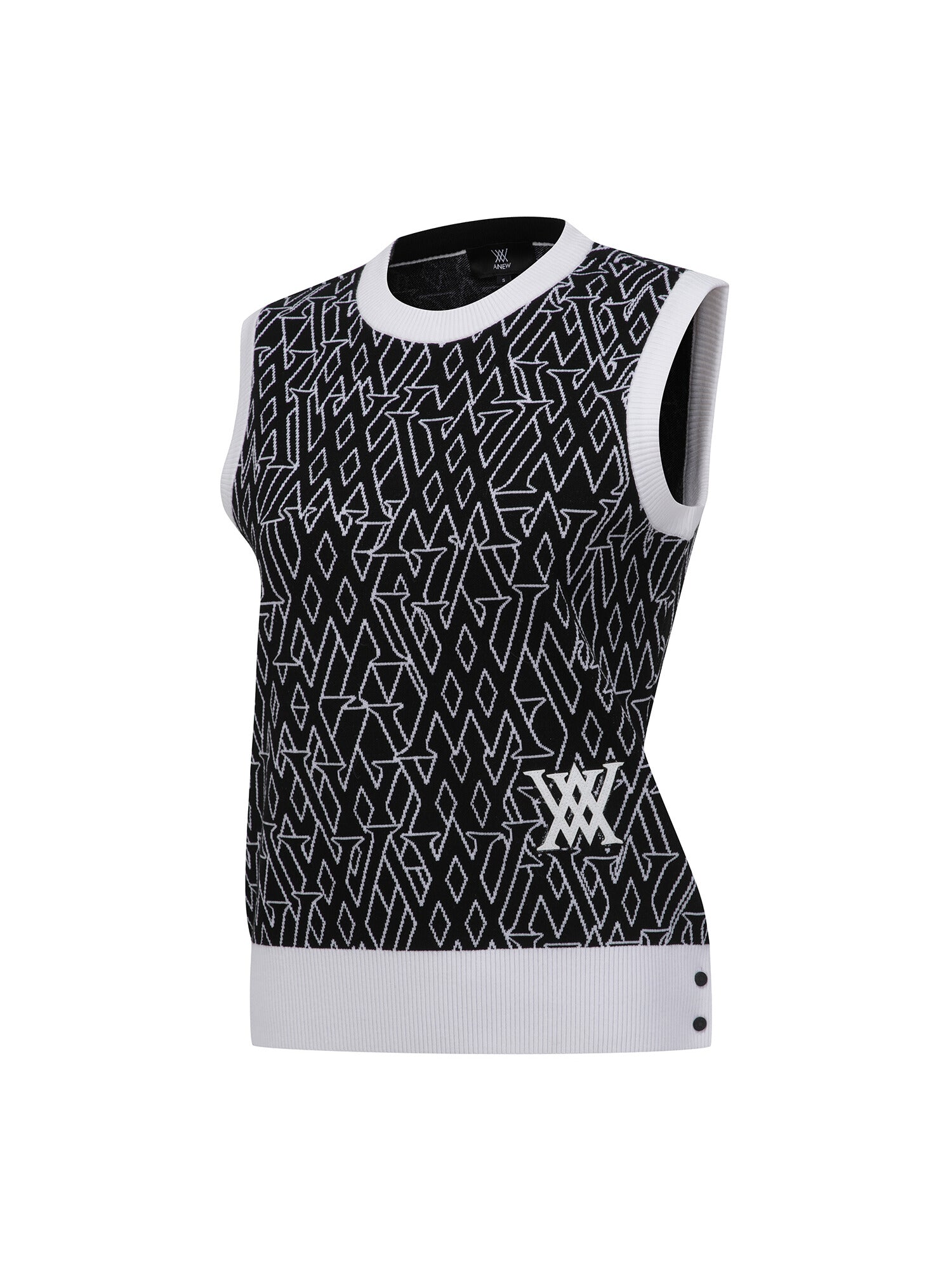 WOMEN SP LOGO PATTERN KNIT VEST