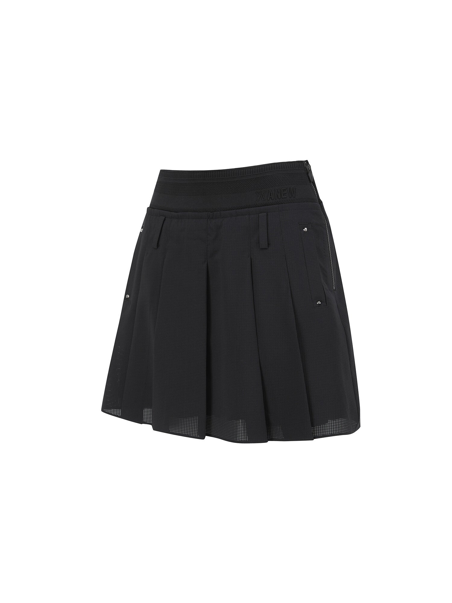WOMEN SM BAND PLEATED SKIRT