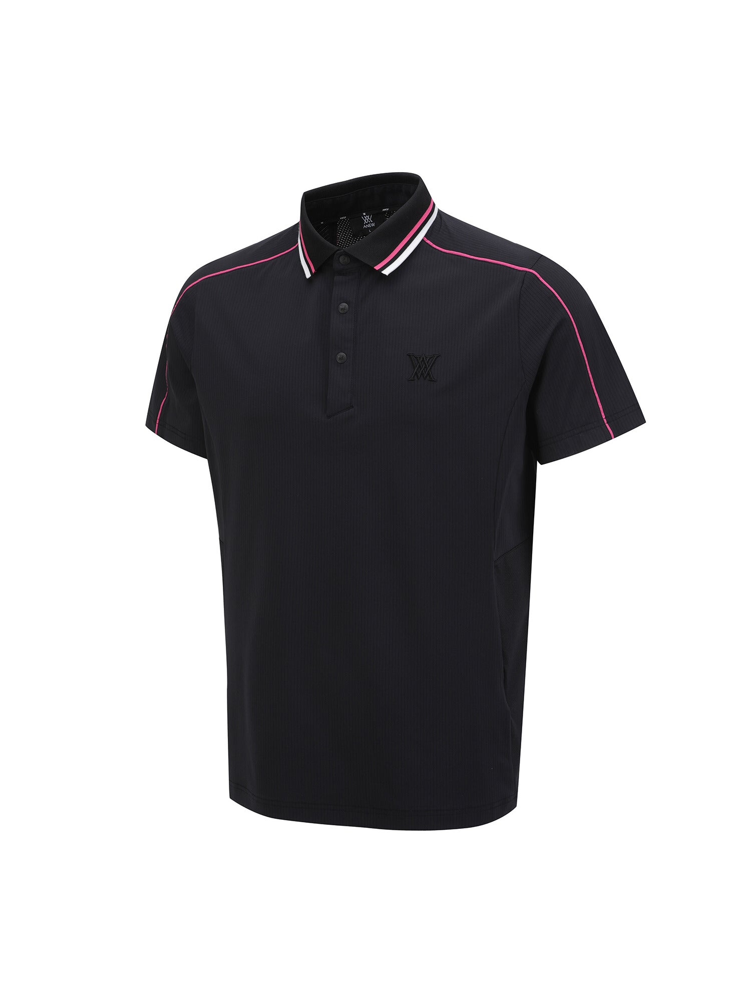 MEN SM KNIT COLLAR SHORT T-SHIRT