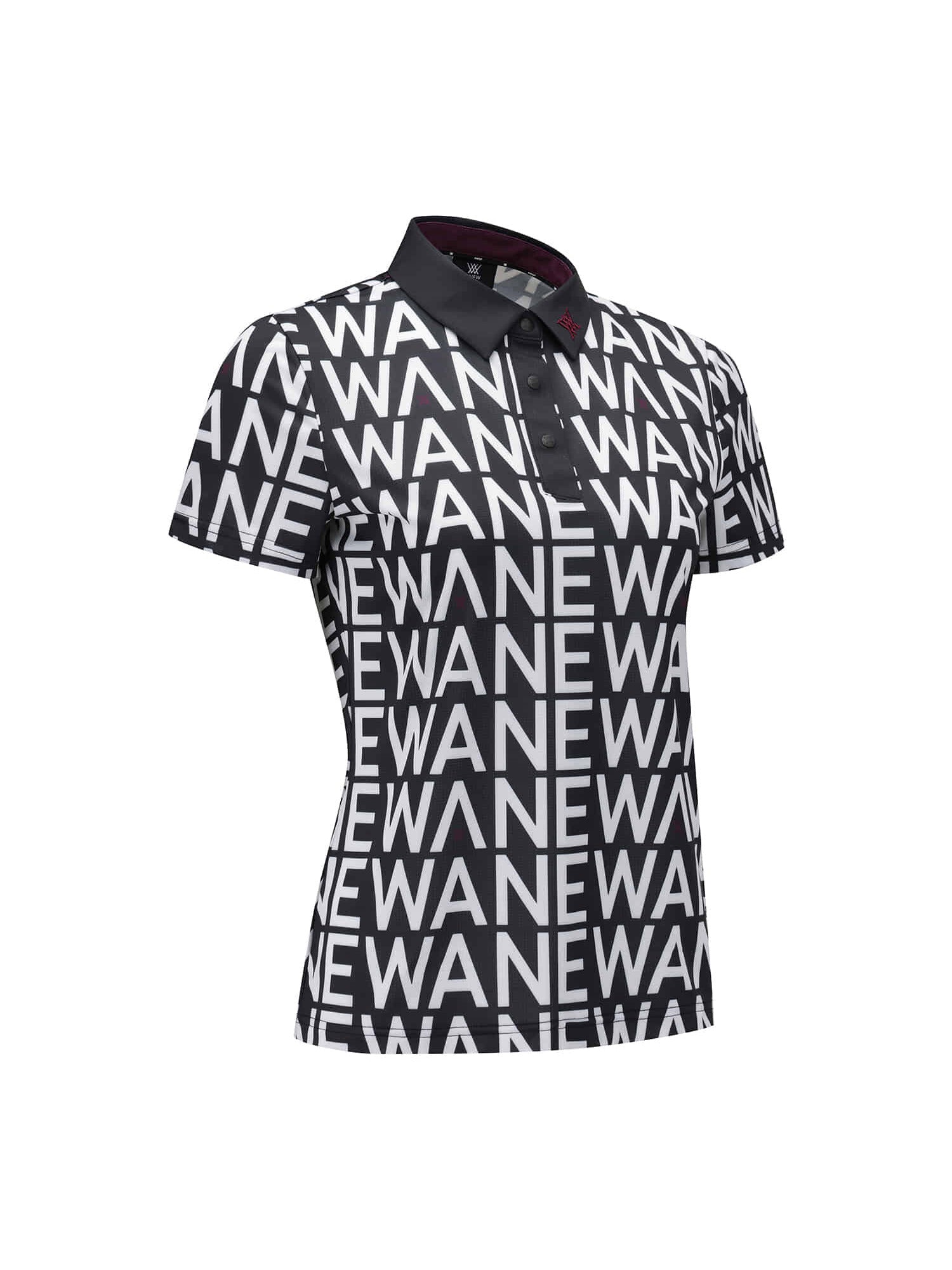 WOMEN SM LOGO PATTERN SHORT T-SHIRT