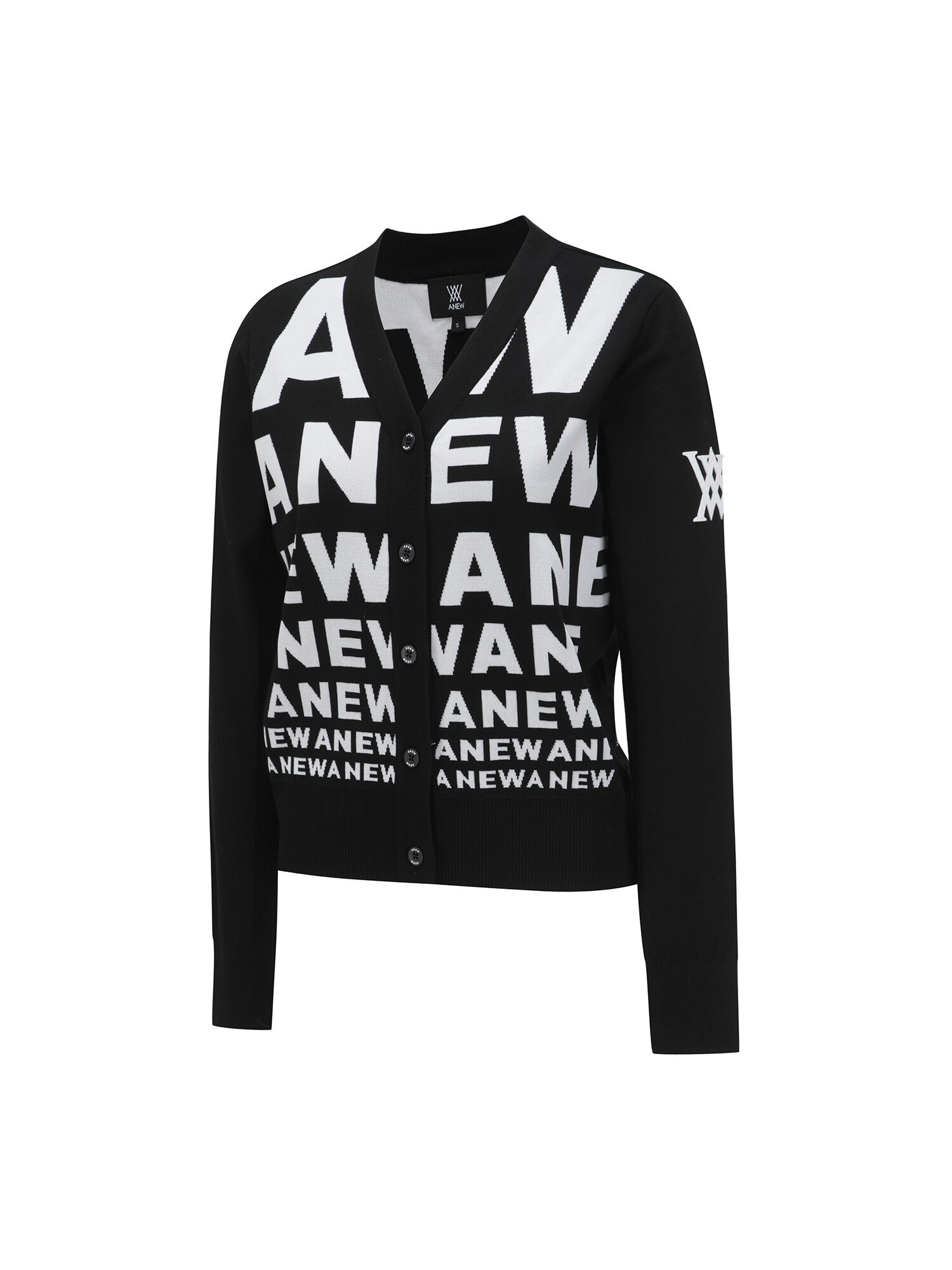 WOMEN SP LOGO PATTERN KNIT CARDIGAN