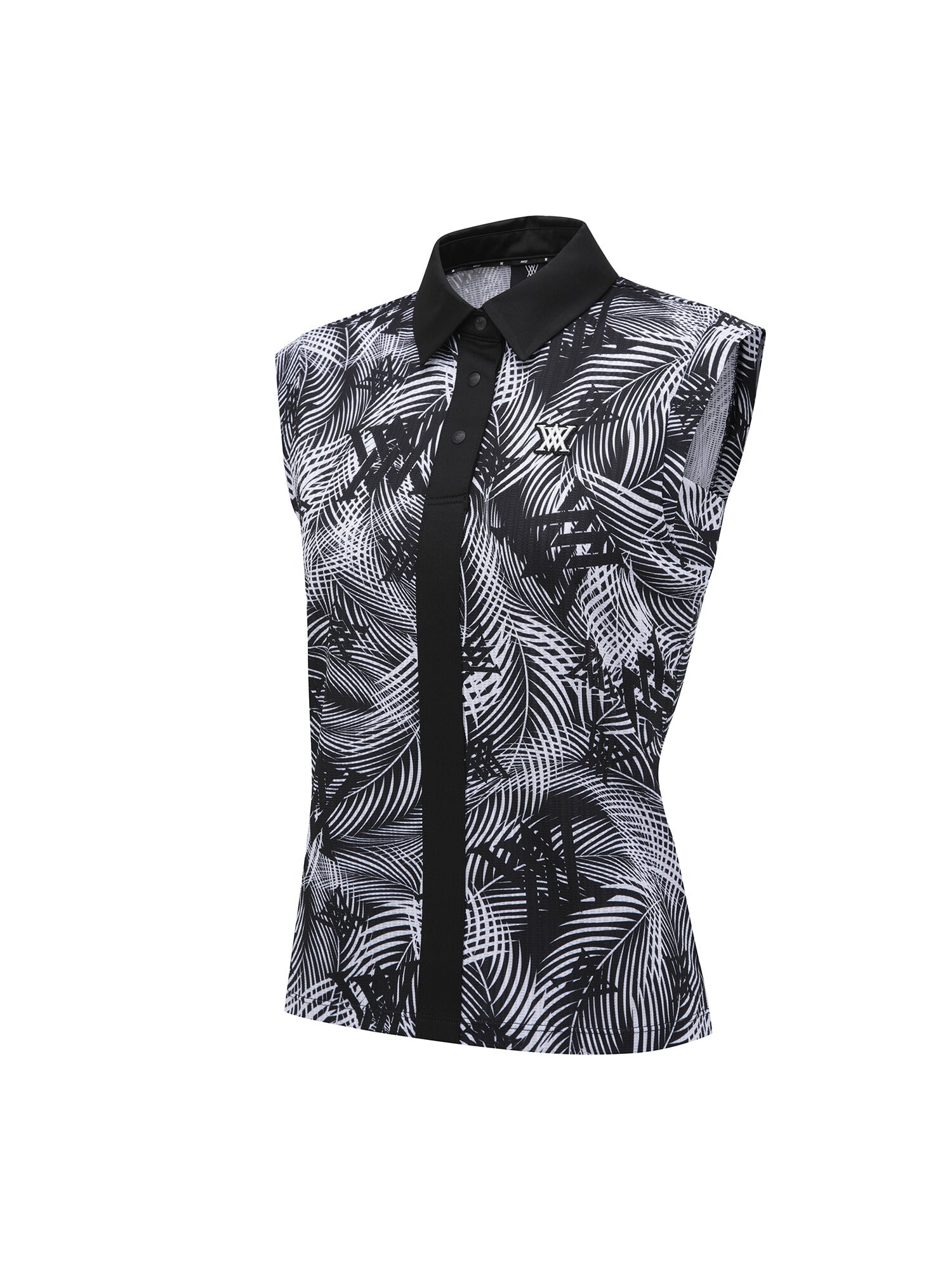 WOMEN SM COLLARED SLEEVELESS
