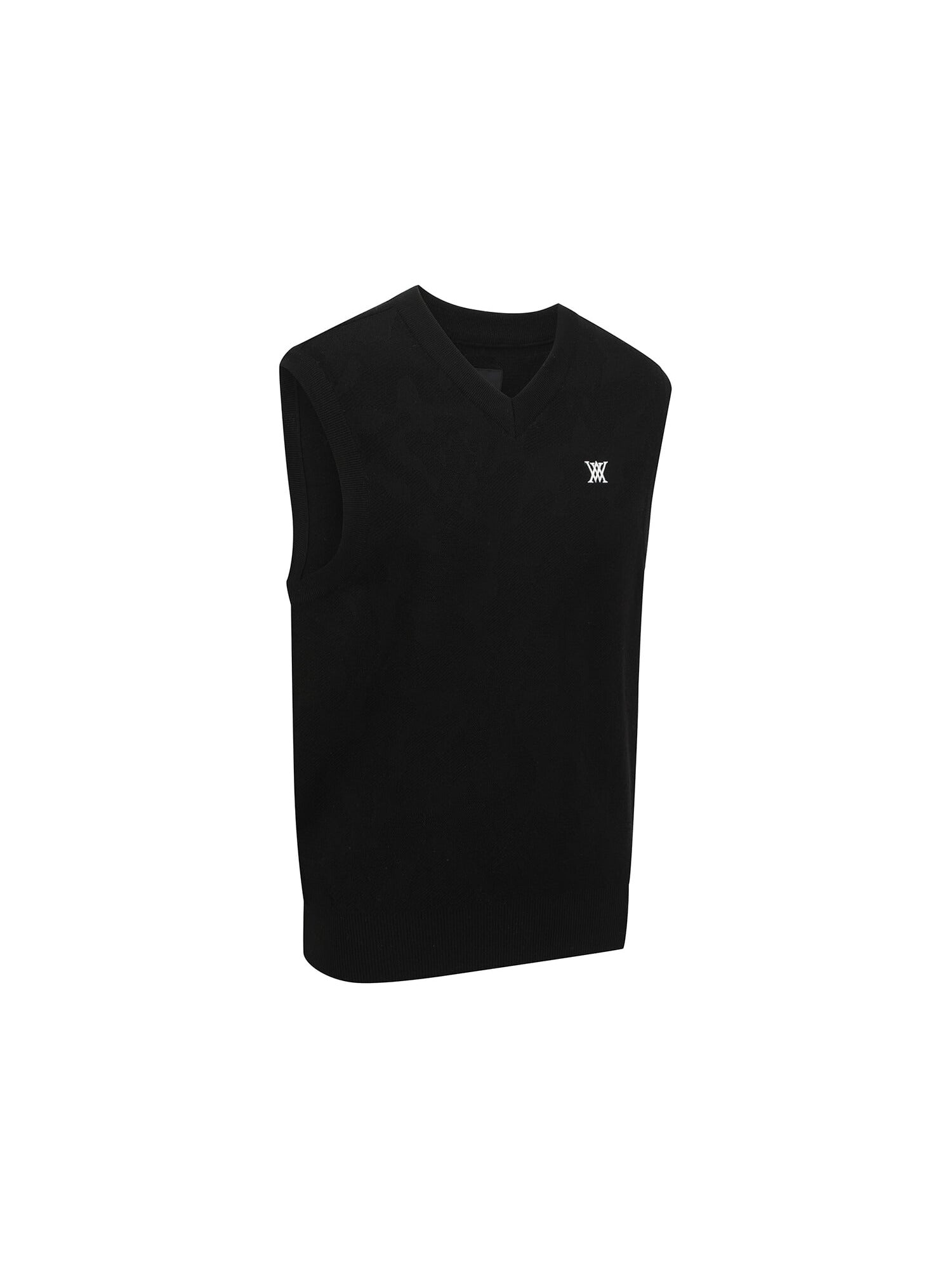 MEN CAMO JACQUARD KNIT VEST