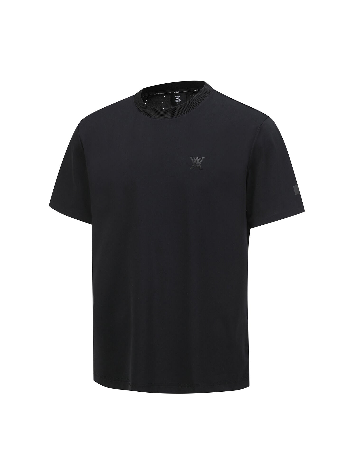 MEN SM BLACK FINISH ROUND SHORT T-SHIRT