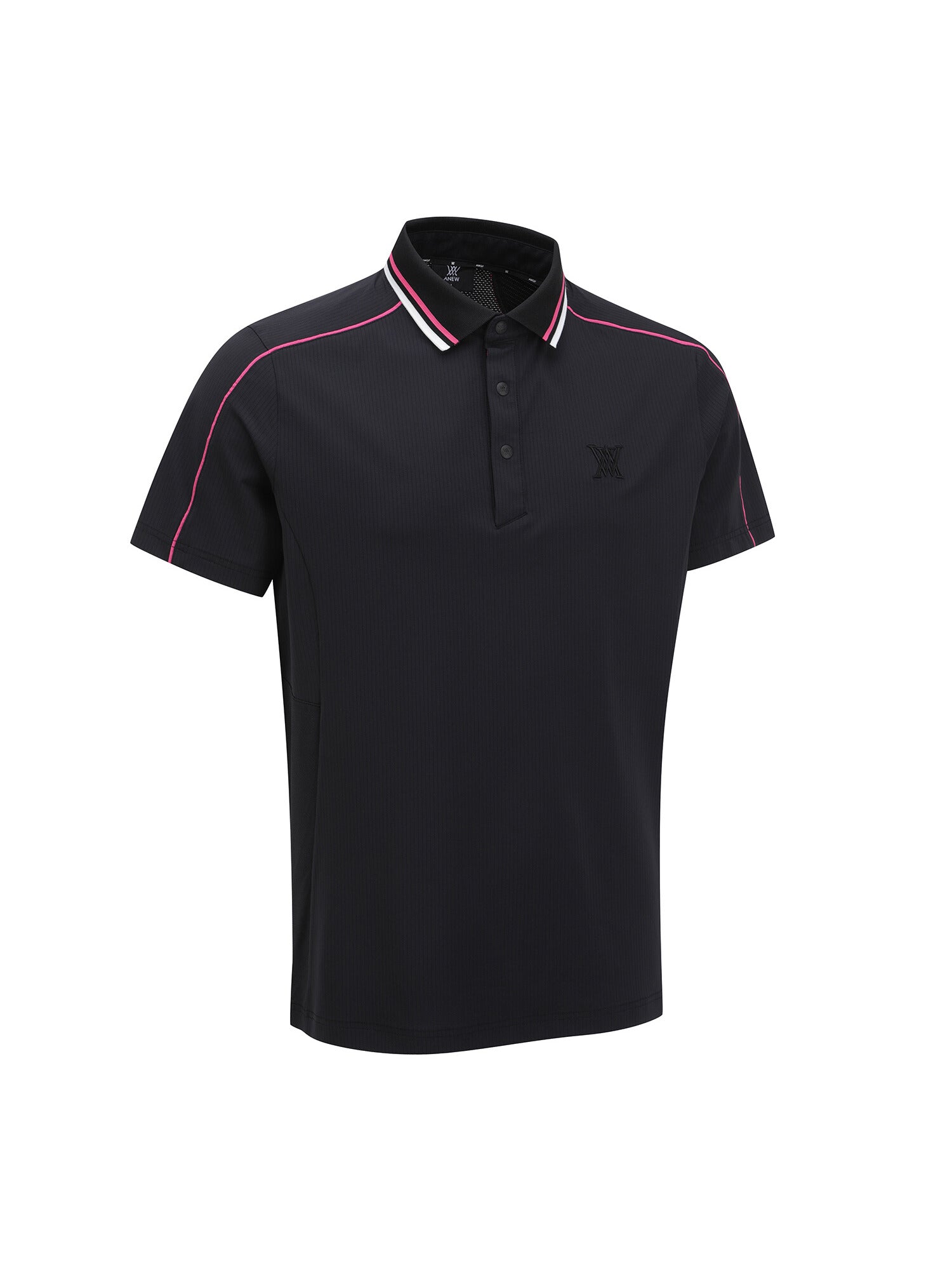 MEN SM KNIT COLLAR SHORT T-SHIRT