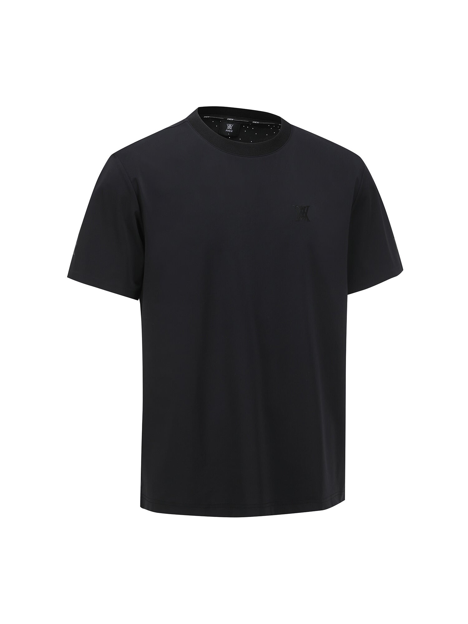 MEN SM BLACK FINISH ROUND SHORT T-SHIRT