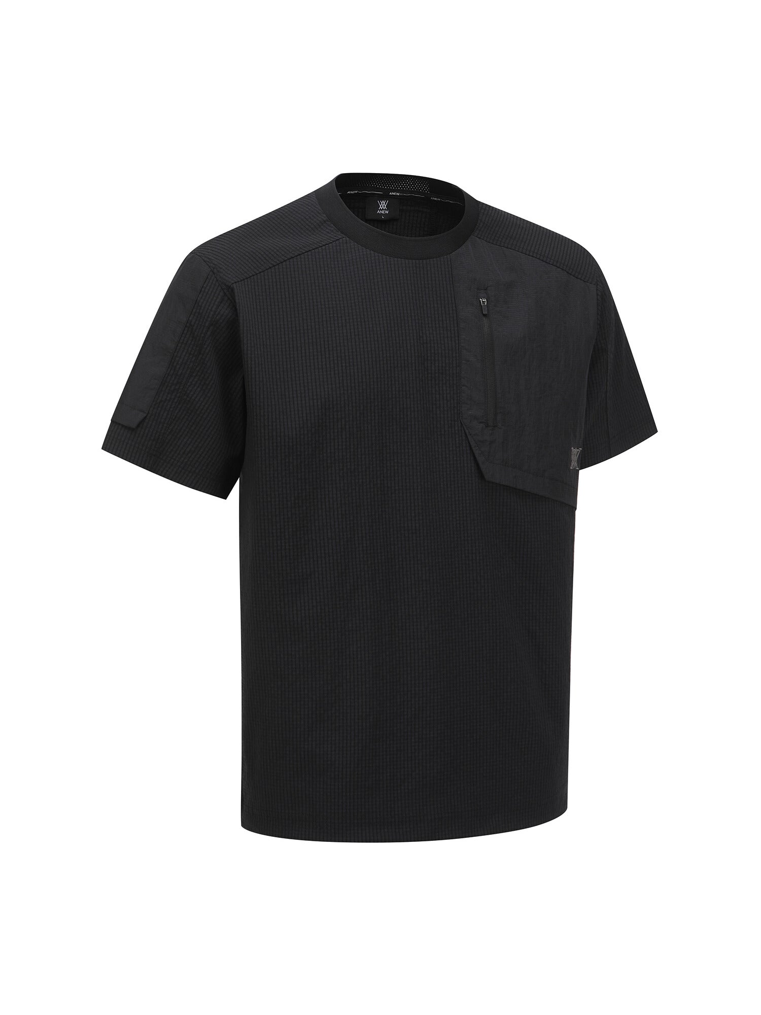 MEN SM WOOVEN ROUND SHORT T-SHIRT