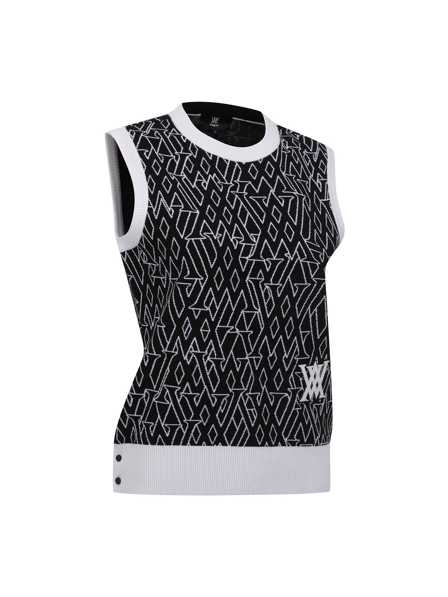 WOMEN SP LOGO PATTERN KNIT VEST