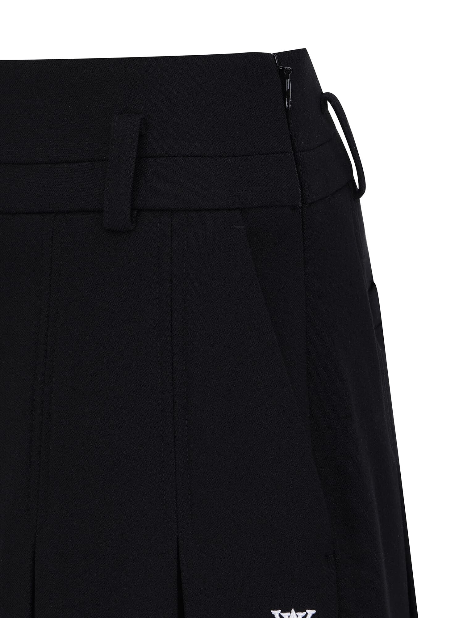 WOMEN WI BRUSHED FLEECE PLEATED SKIRT