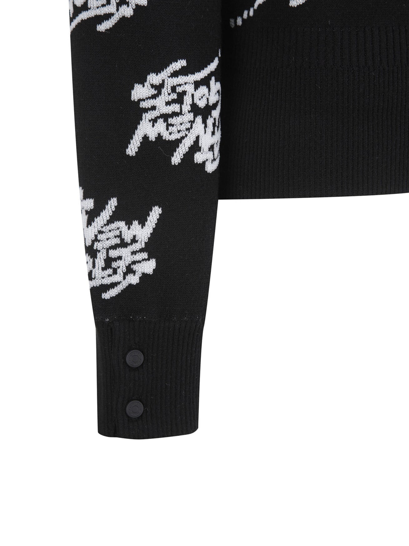 WOMEN LOGO PATTERN JACQUARD PULLOVER