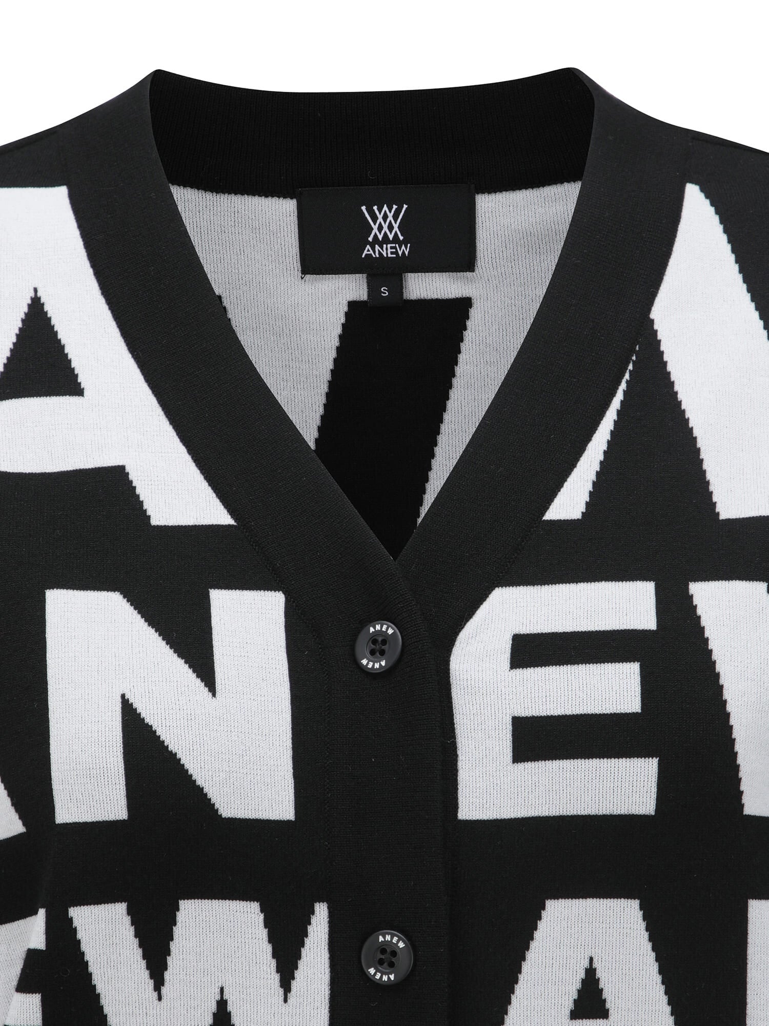 WOMEN SP LOGO PATTERN KNIT CARDIGAN