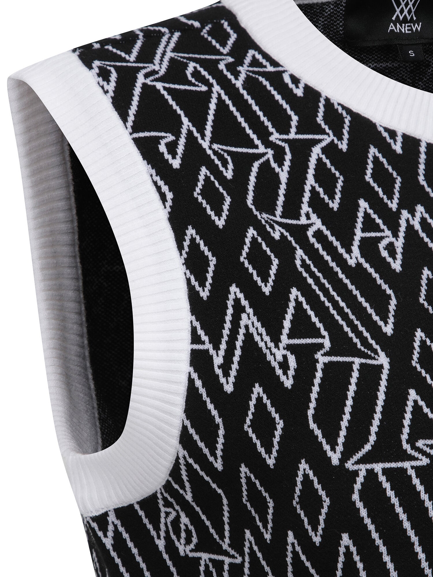 WOMEN SP LOGO PATTERN KNIT VEST
