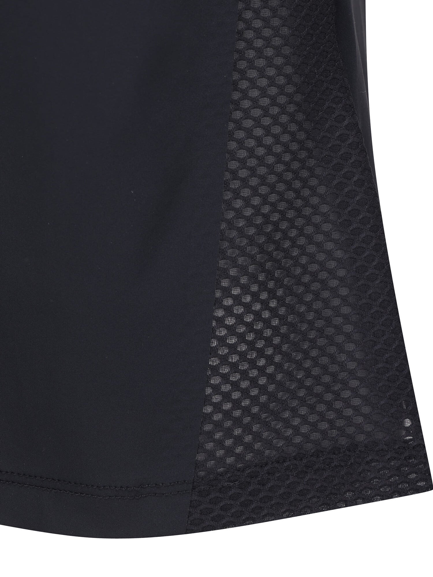 WOMEN SM BLACK FINISH MOCK NECK SHORT T-SHIRT