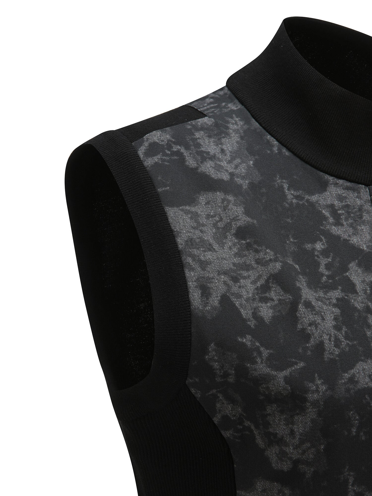 WOMEN SP PETTERN FULL ZIP KNIT VEST