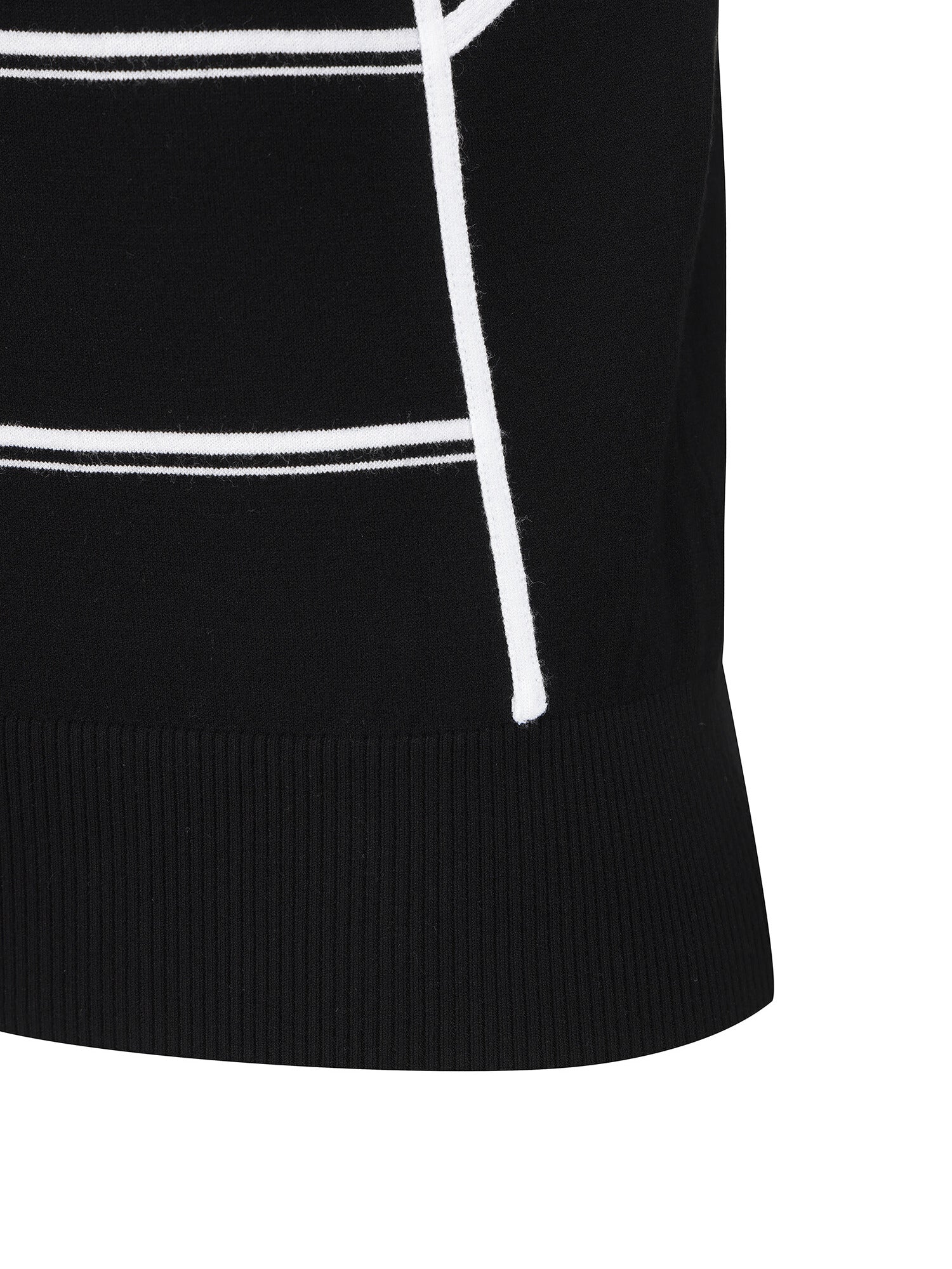 WOMEN STRIPE ROUND SWEATER