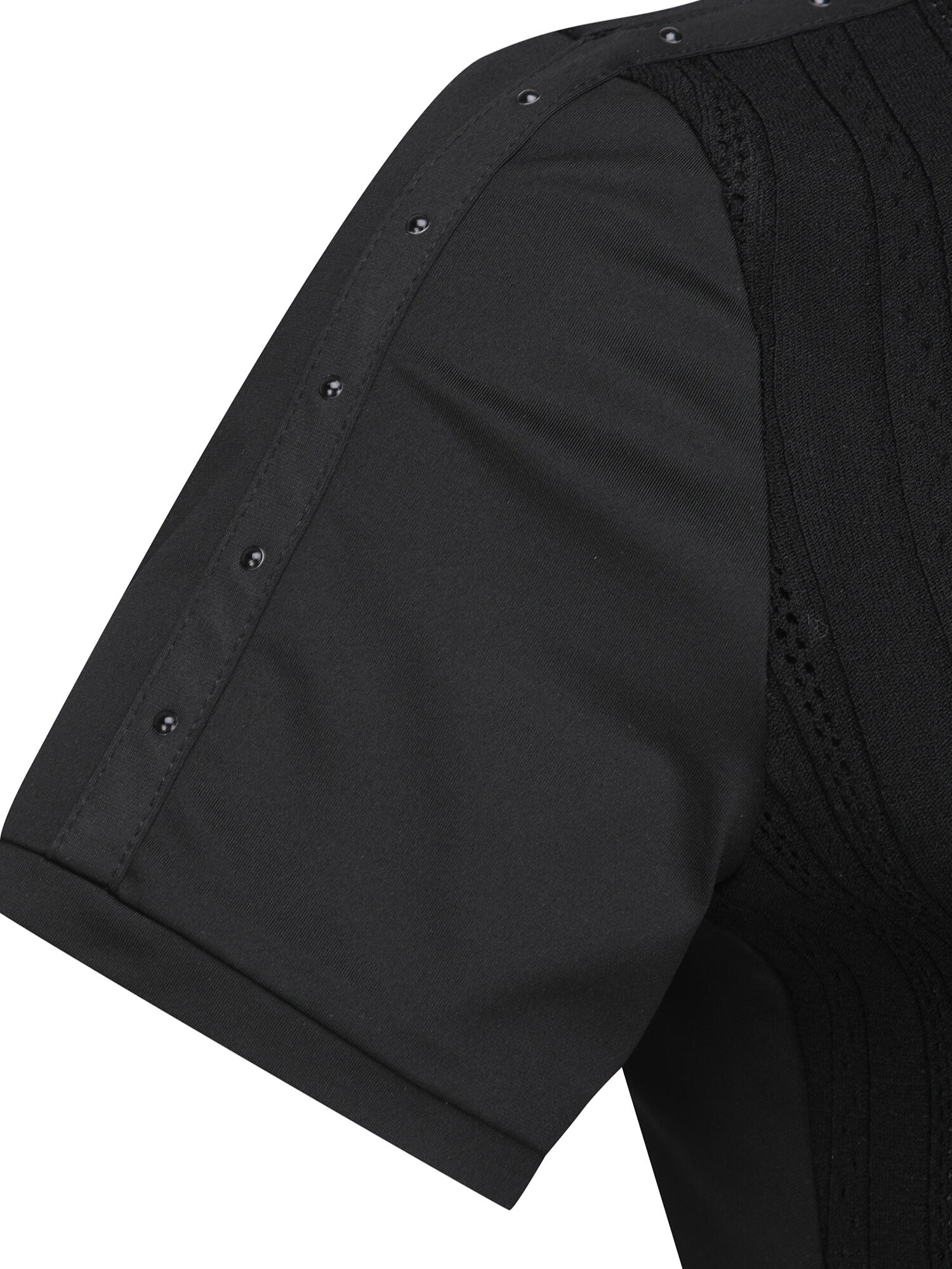 WOMEN SM TEXTURED HYBRID SHORT T-SHIRT
