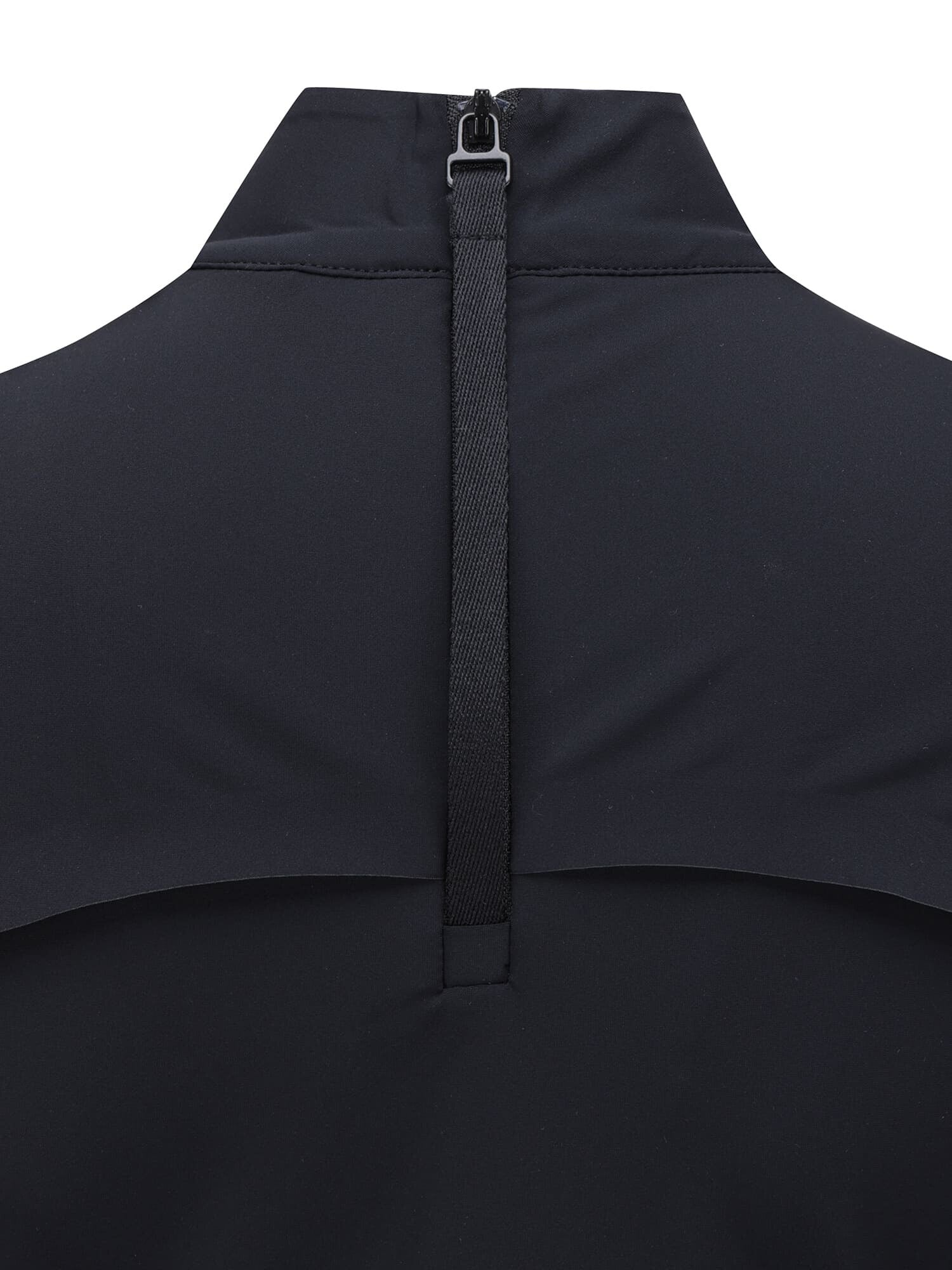 WOMEN SM BLACK FINISH MOCK NECK SHORT T-SHIRT
