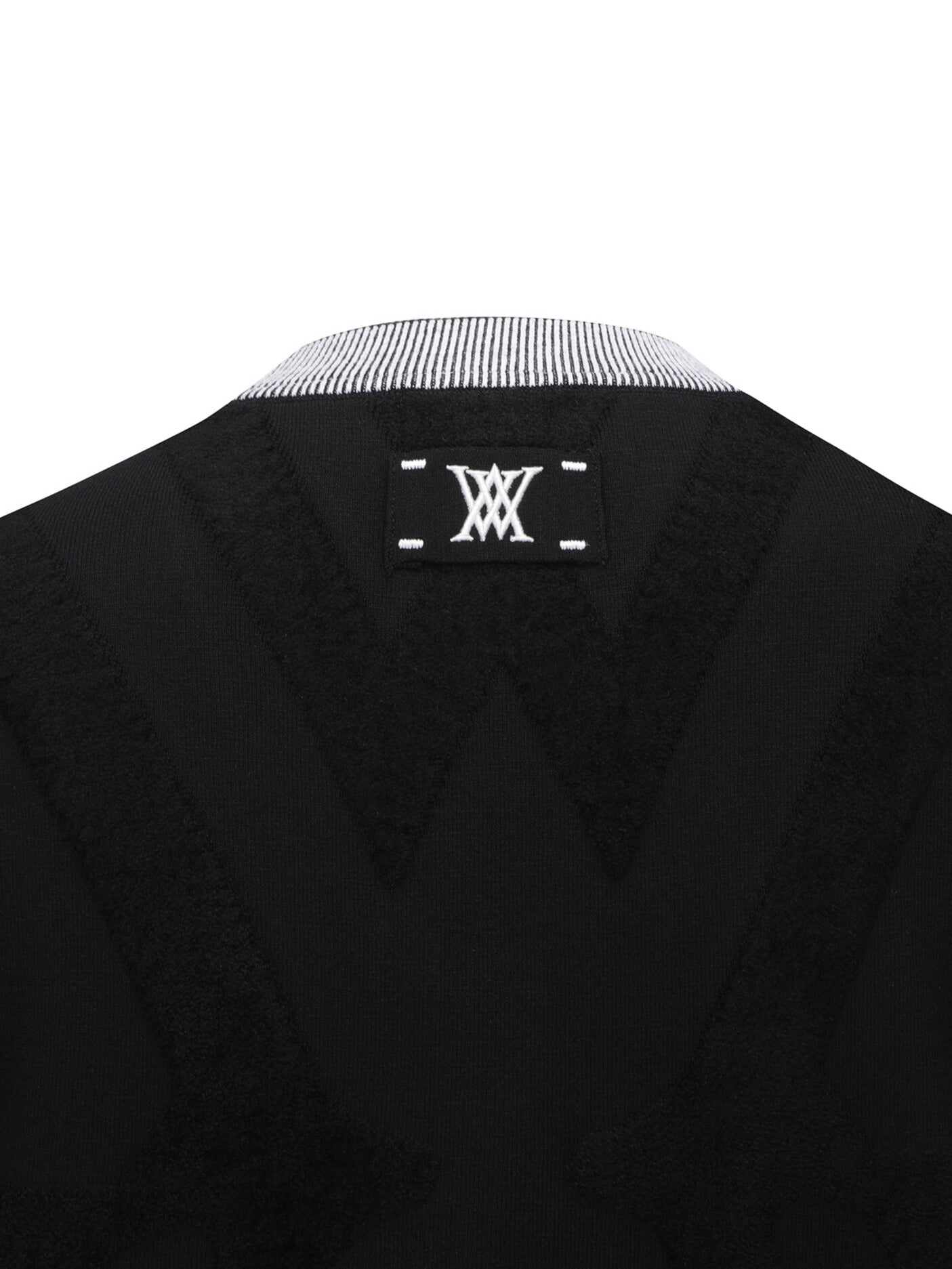 WOMEN BIG LOGO INTARSIA ZIP-UP CARDIGAN